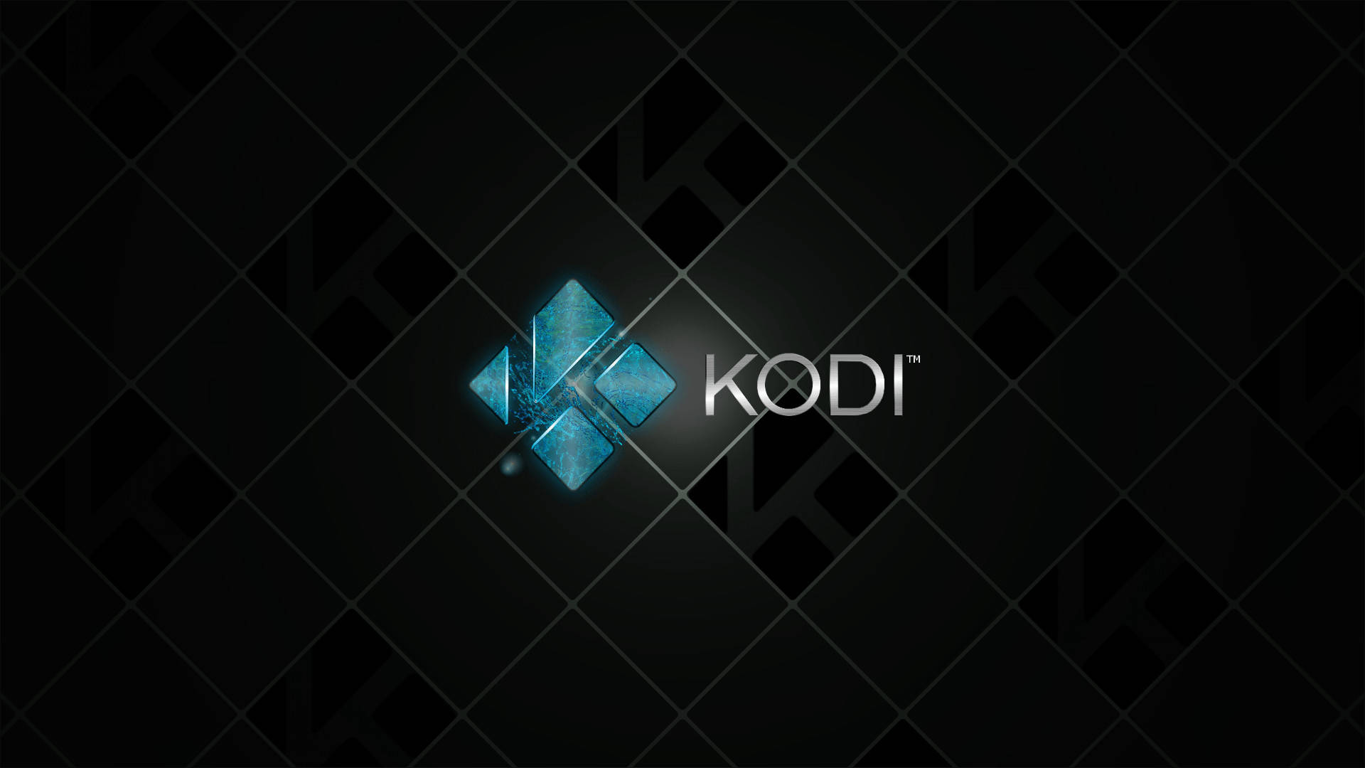 Kodi Logo With Diamond Background Background