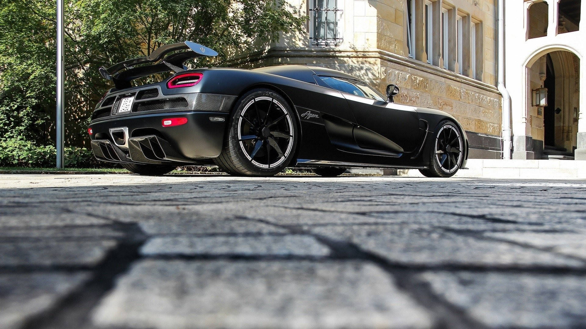 Koenigsegg Agera Black Sports Cars Background