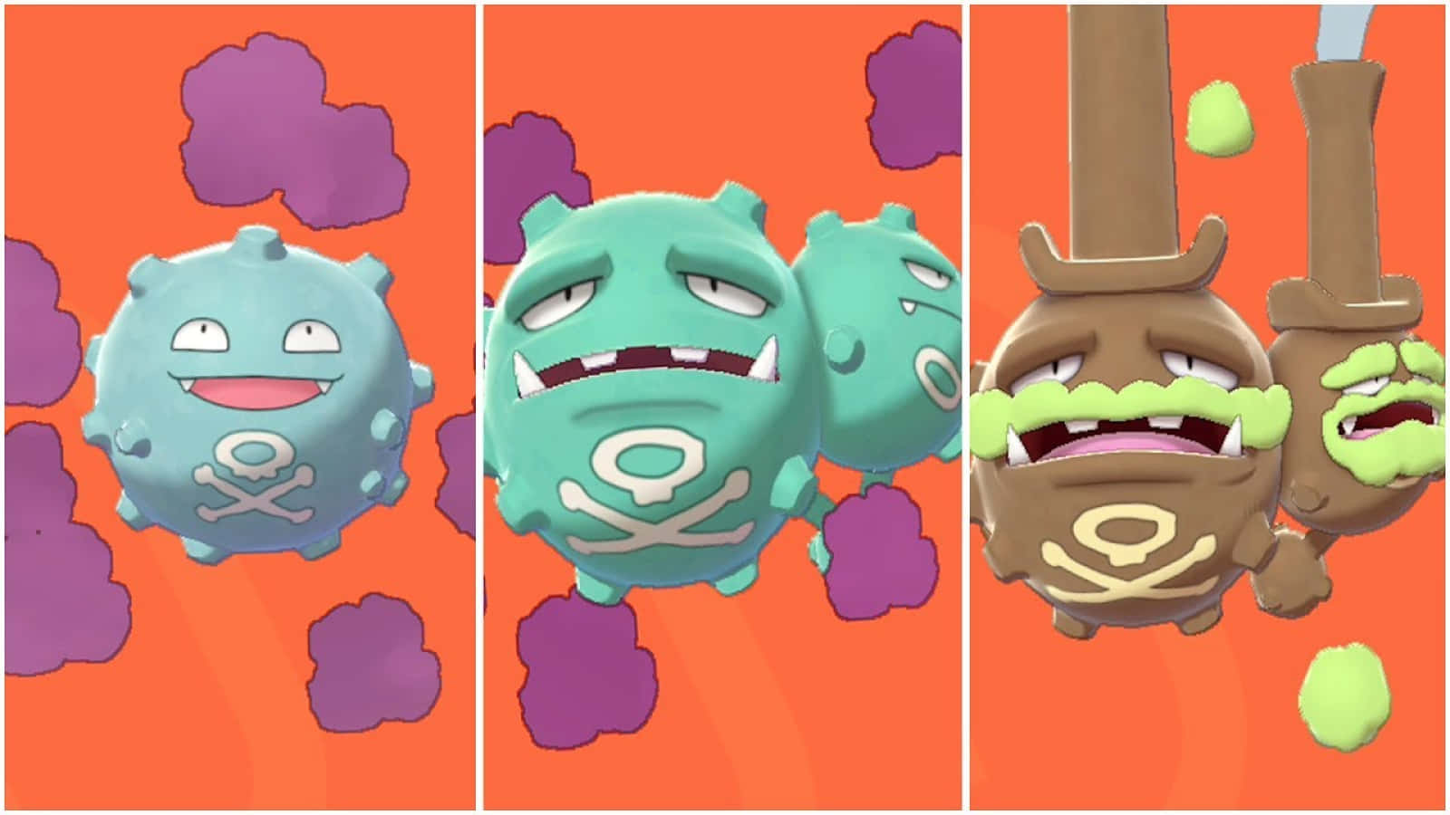 Koffing With Weezing Variants Background