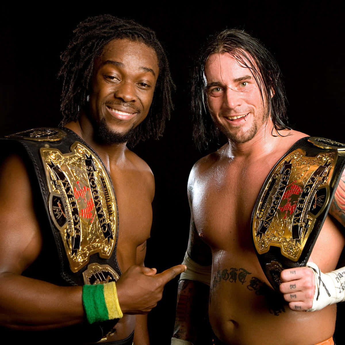 Kofi Kingston With Cm Punk 2008