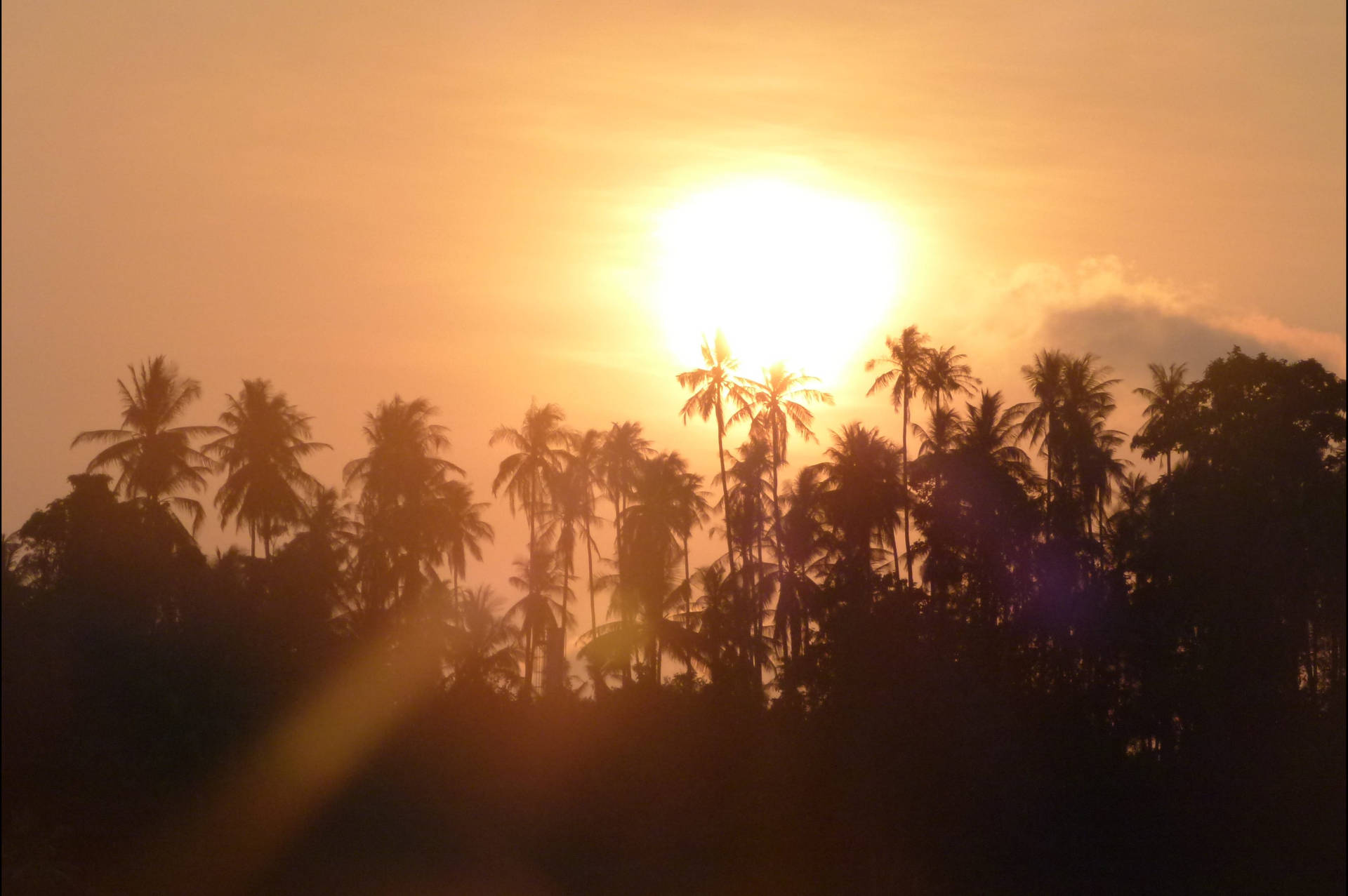Koh Mak Beautiful Sunset Background