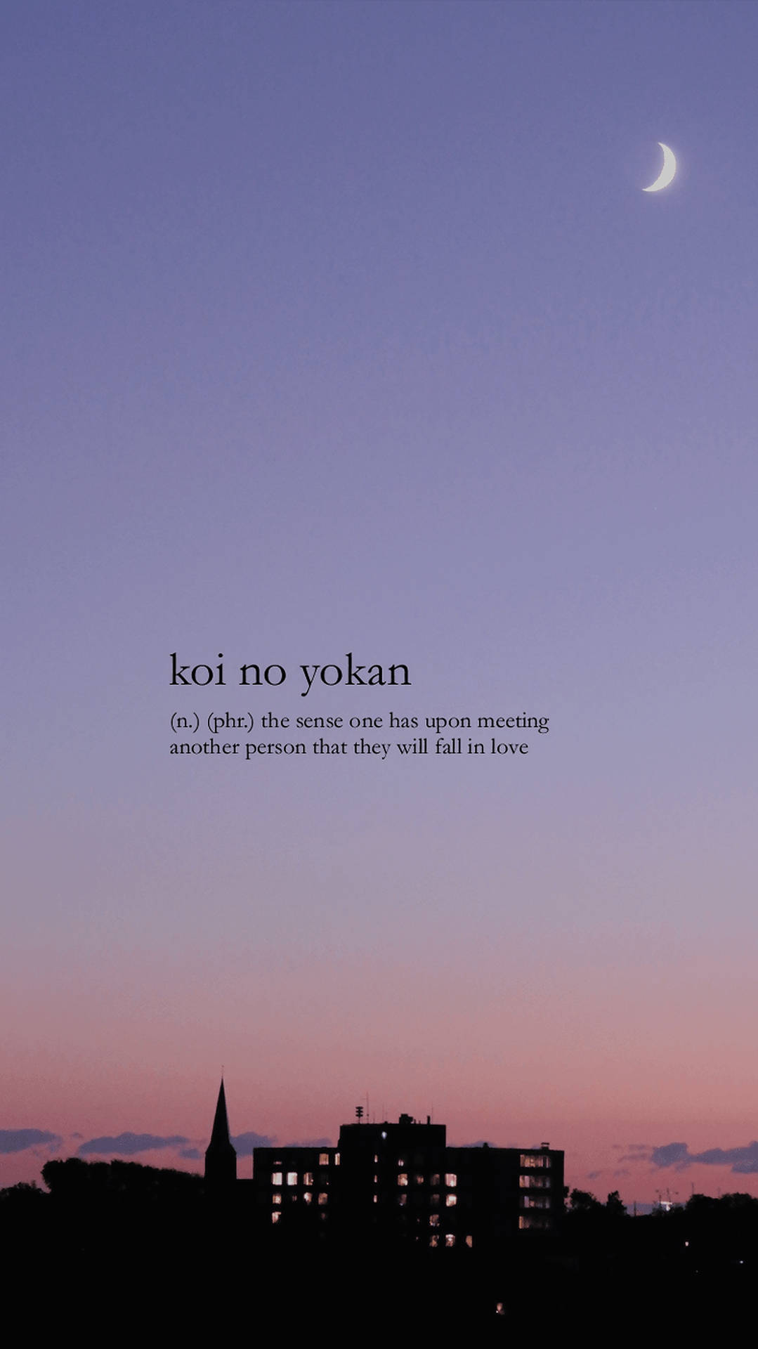 Koi No Yokan Aesthetic Words
