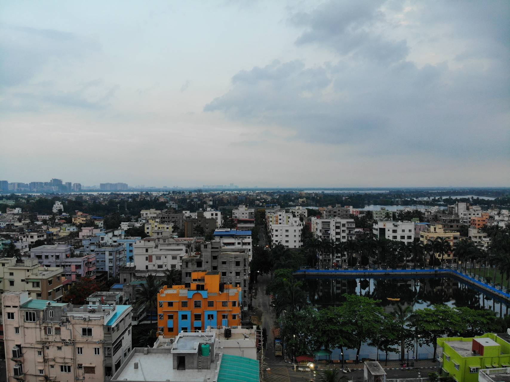 Kolkata City Skyline Background