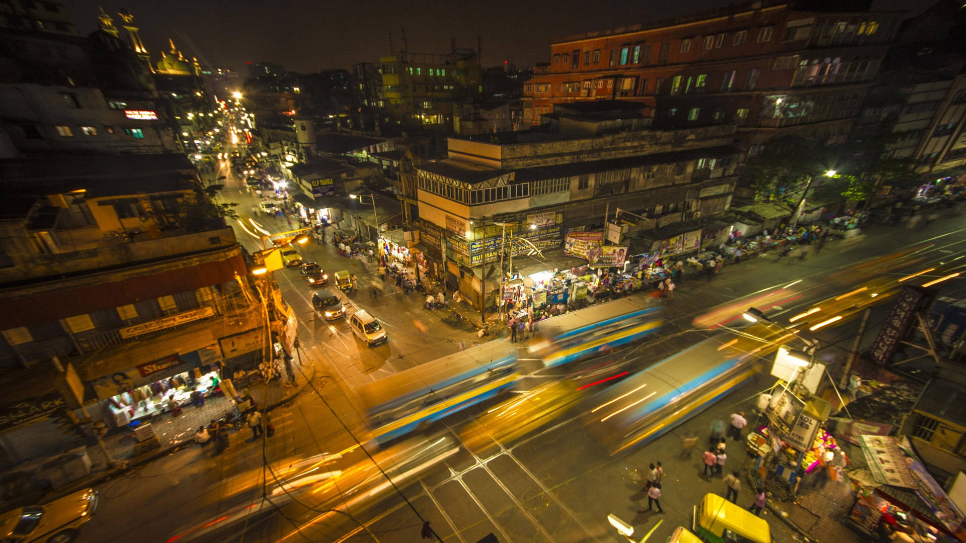 Kolkata City Timelapse Background