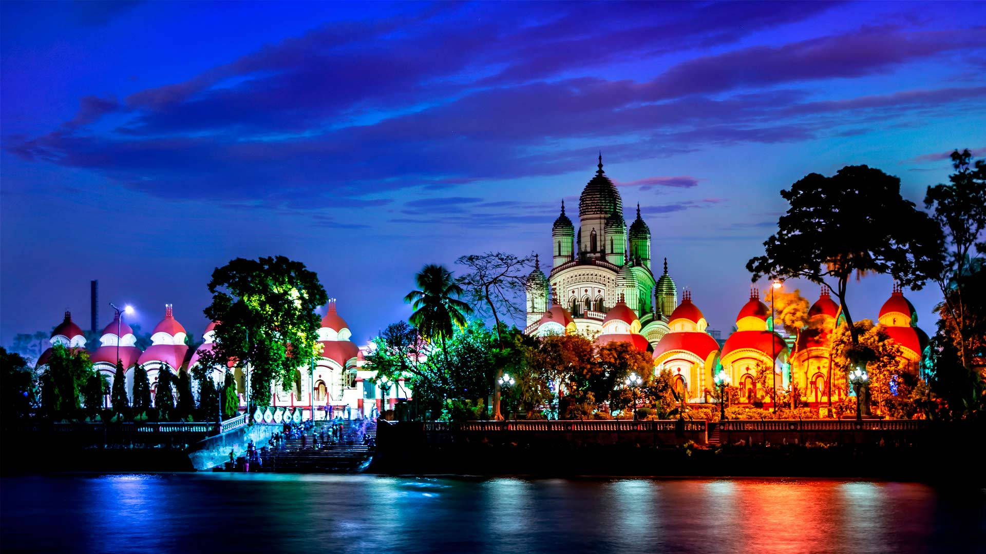 Kolkata Dakshineswar Kali Temple Background