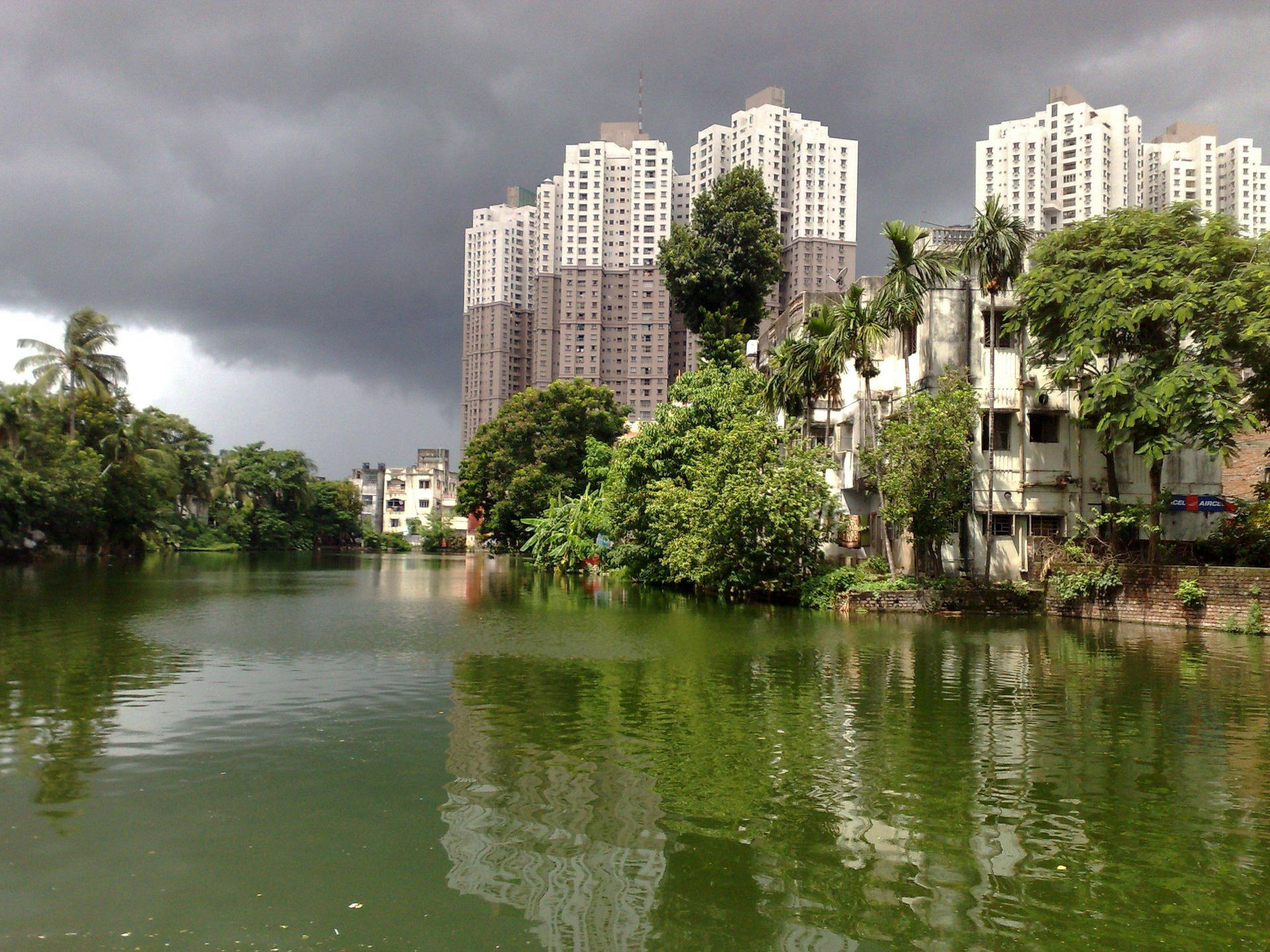 Kolkata Green River Background