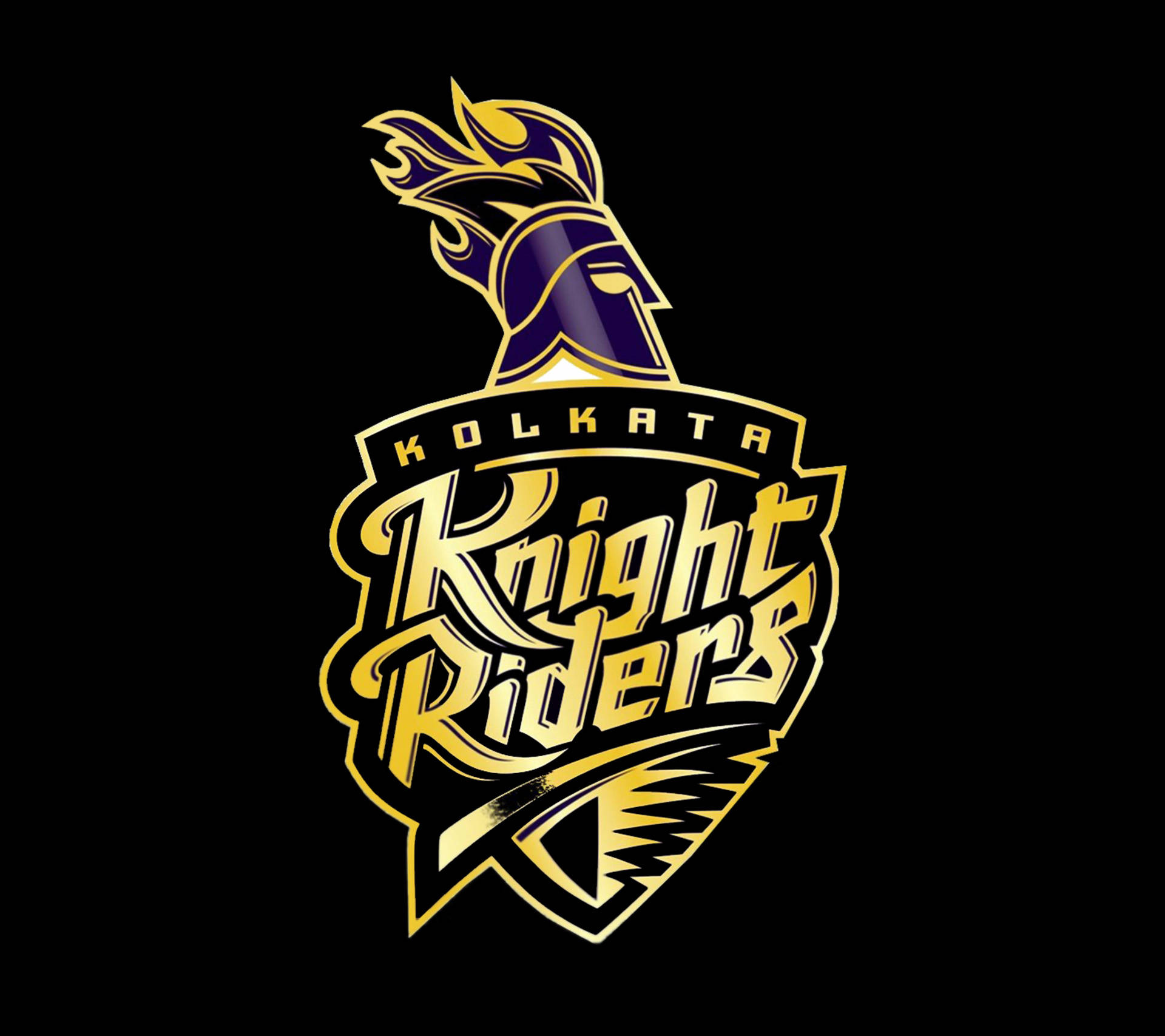 Kolkata Knight Riders Black Background Background