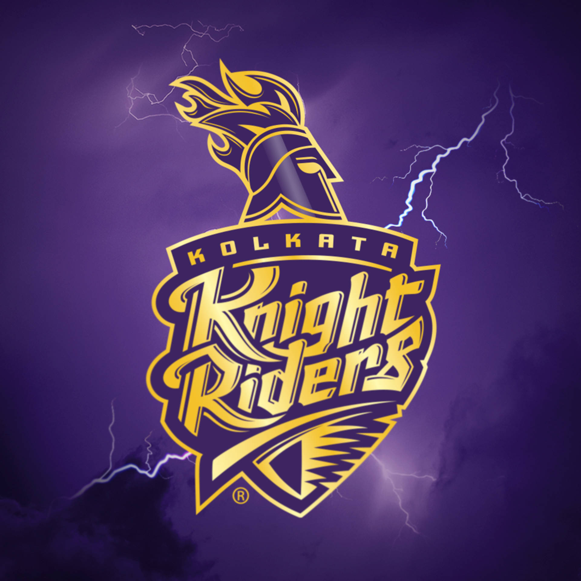 Kolkata Knight Riders Lightning Design Background