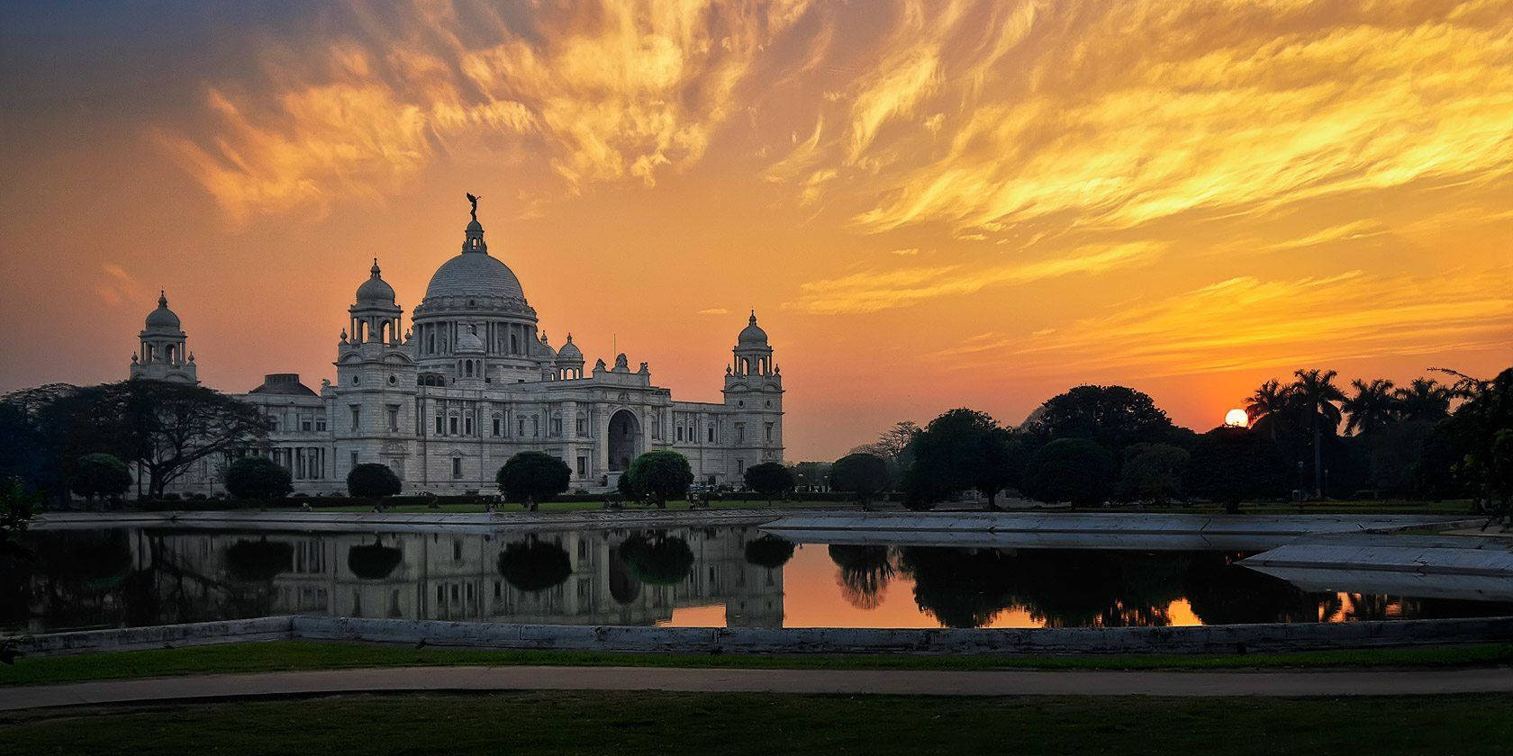 Kolkata Sunset Sky Background