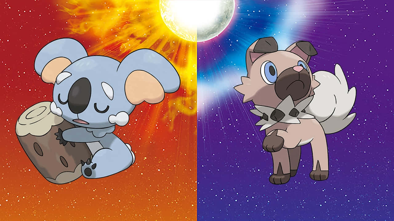 Komala And Rockruff Background
