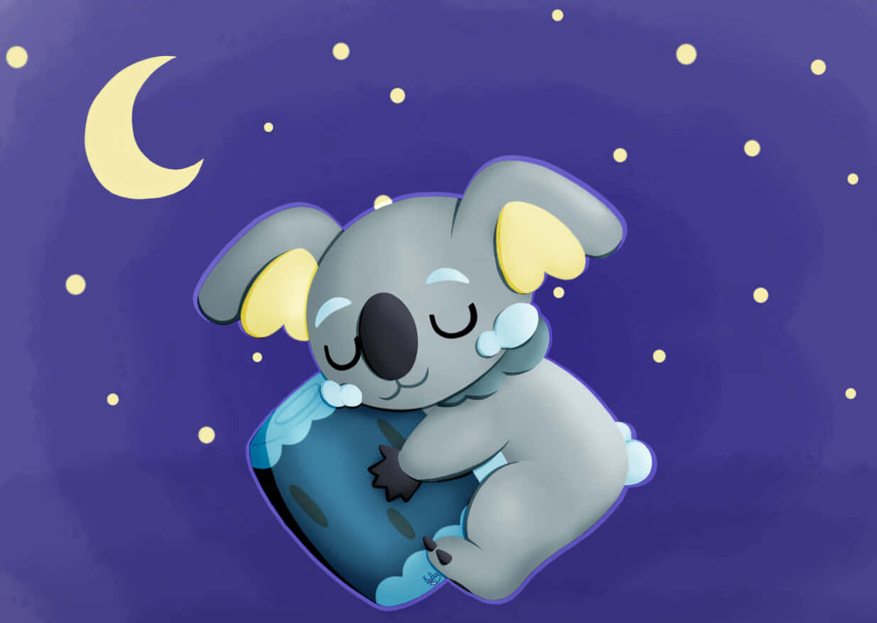 Komala With Starry Night Sky Background