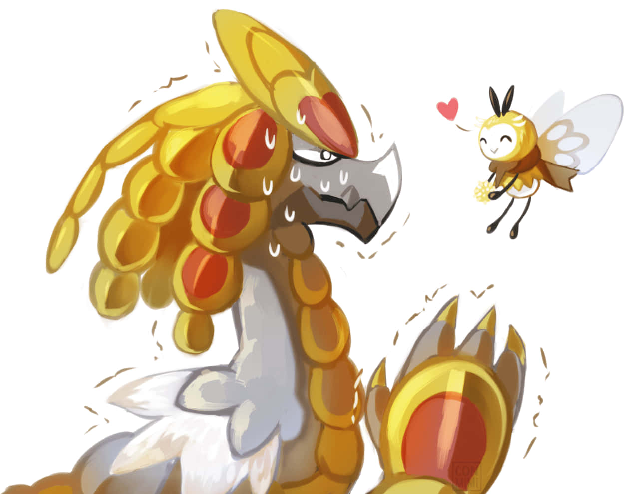 Kommo-o And Combee Background