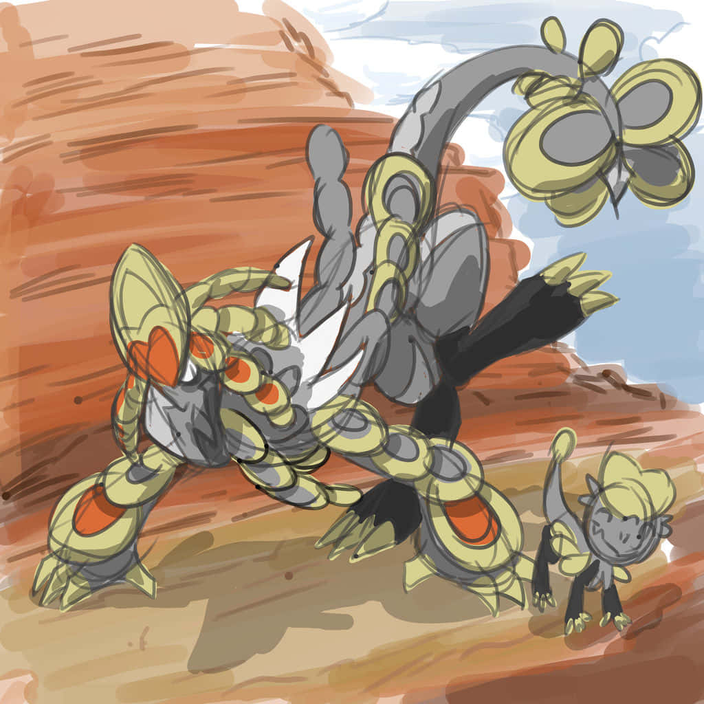 Kommo-o Digital Sketch Background