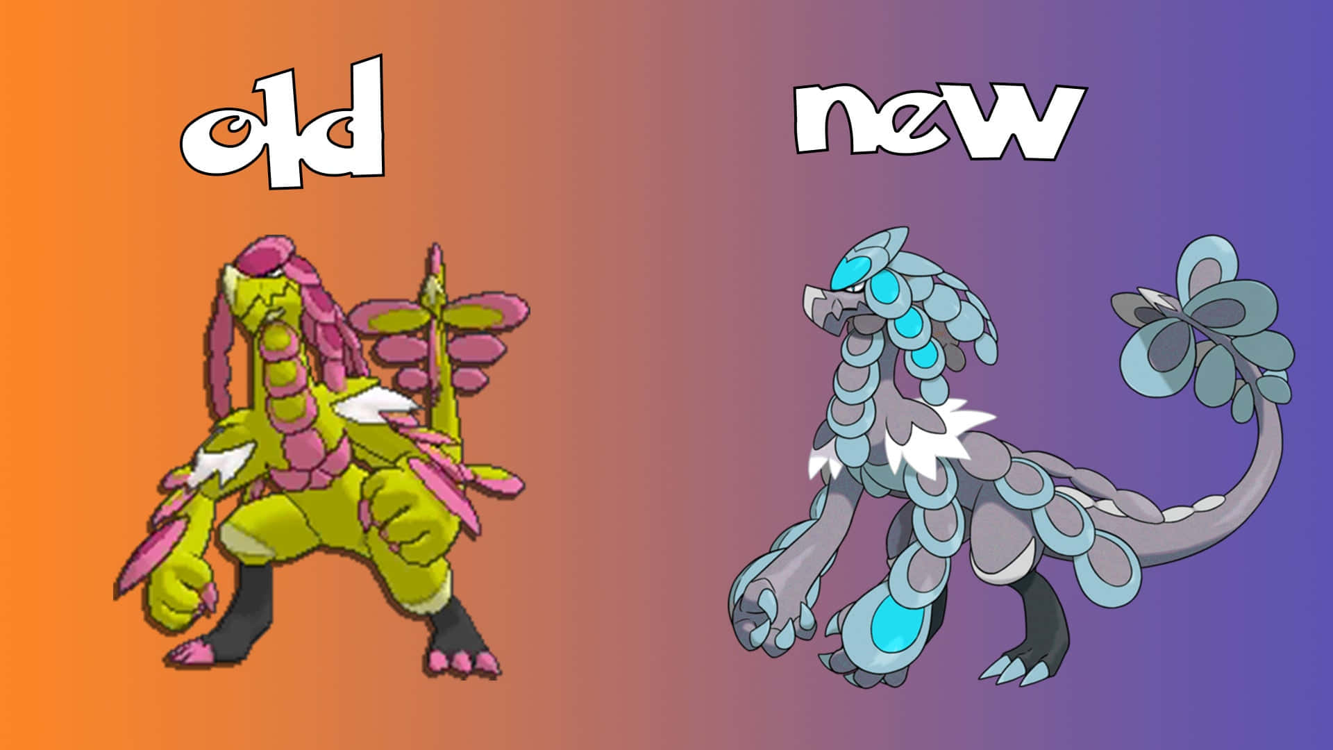 Kommo-o Old And New Background