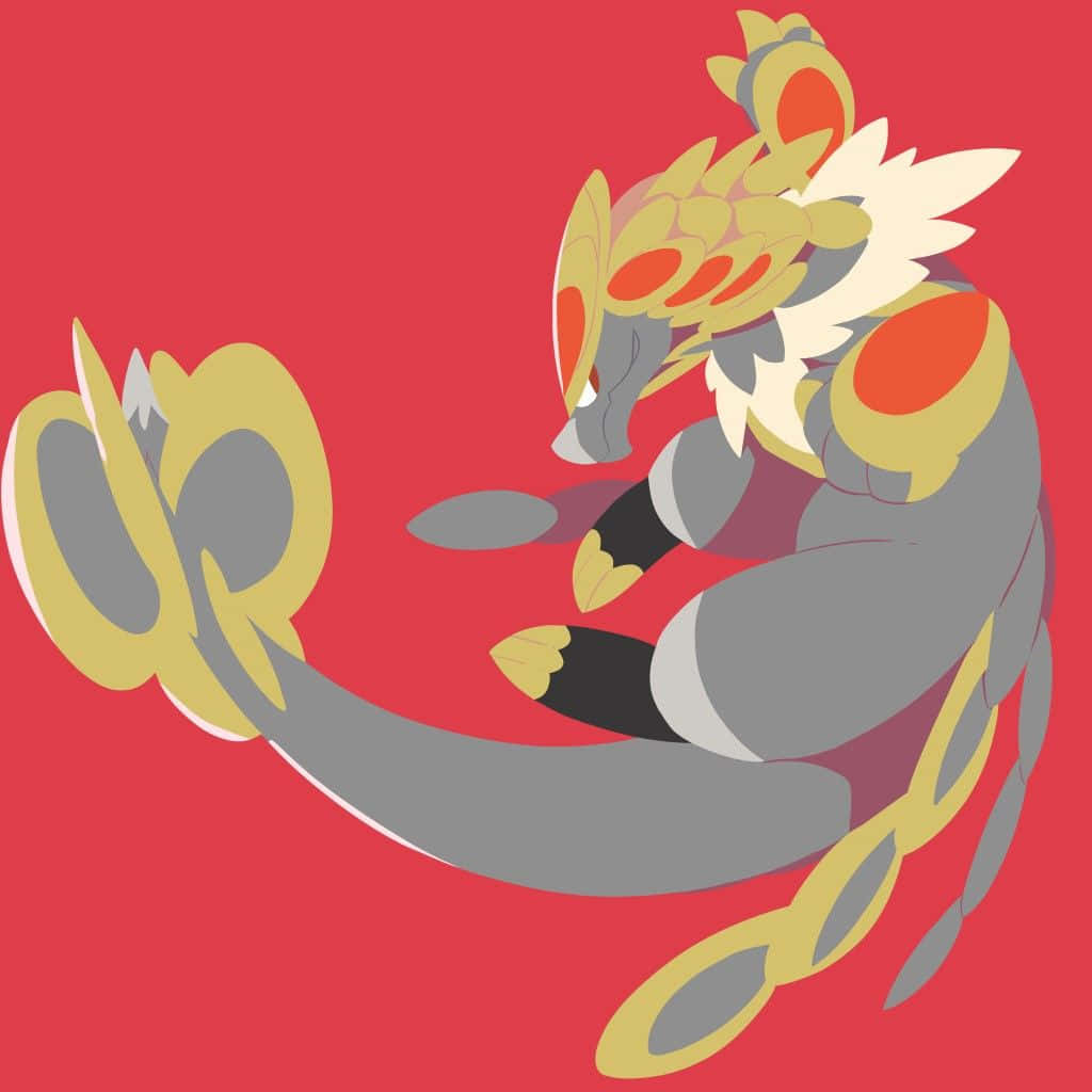 Kommo-o Red Background Background