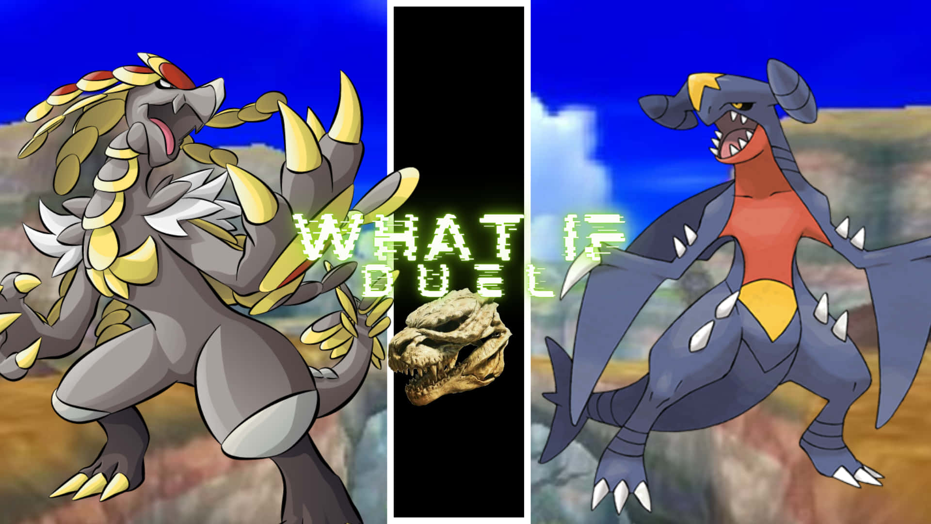 Kommo-o Versus Garchomp Background