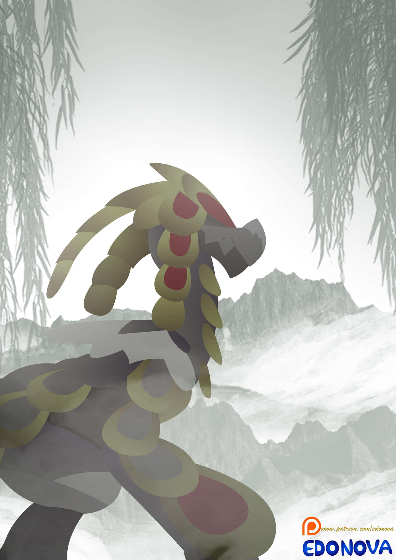 Kommo-o Walking Background