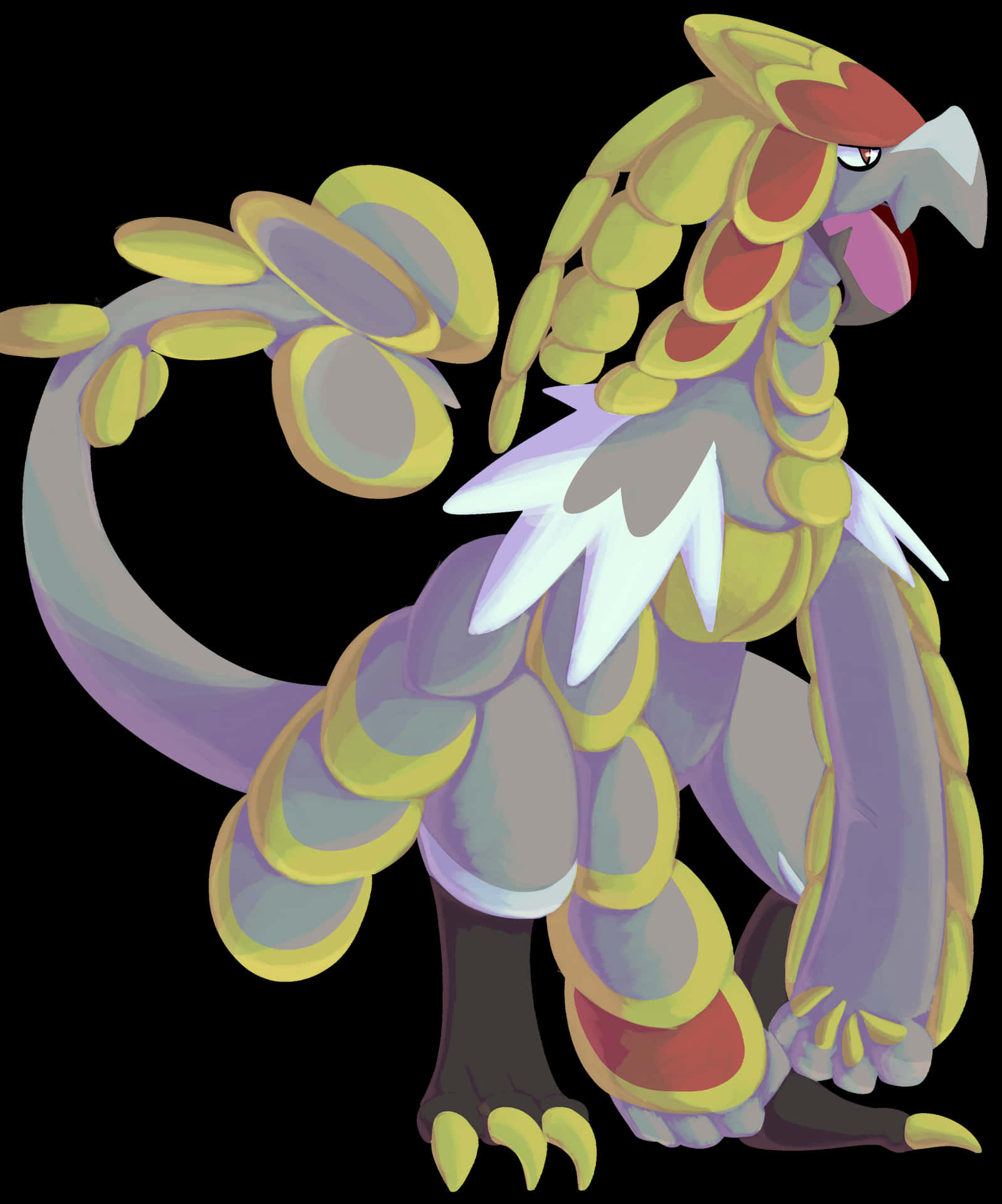 Kommo-o White Background Background