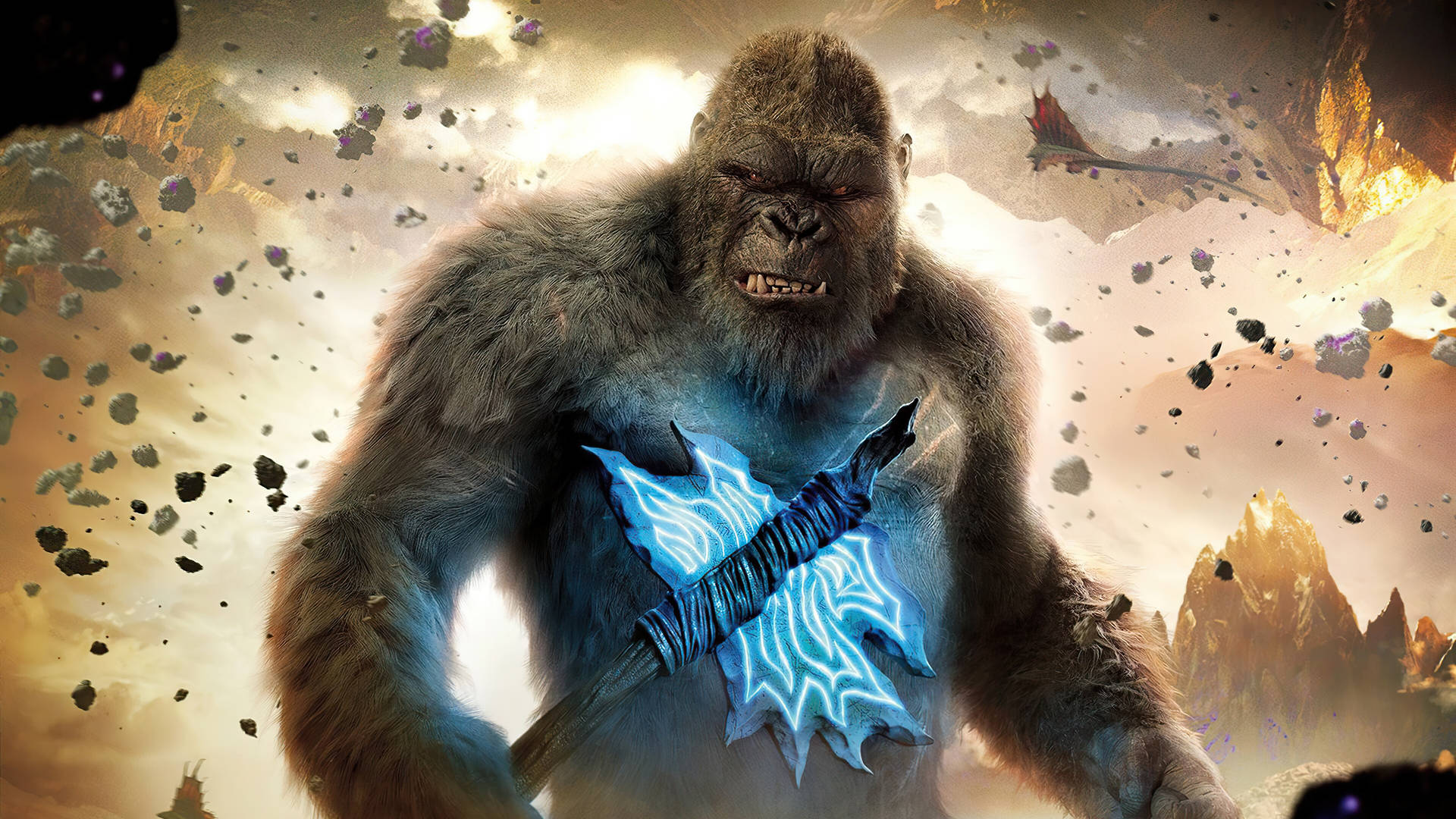 Kong Kong - Apes Vs Gorillas Background