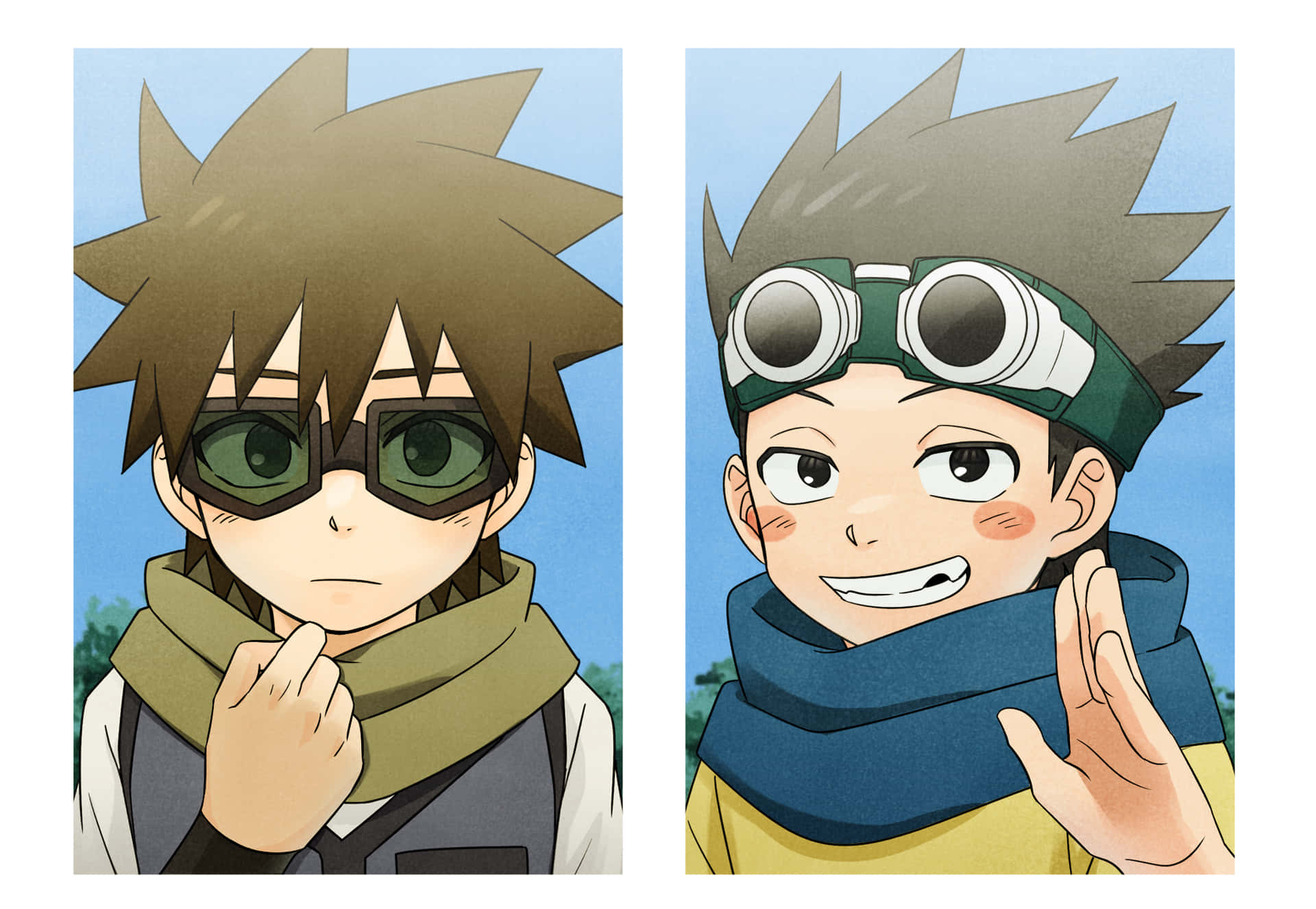 Konohamaru Sarutobi Caught In A Dramatic Pose Background