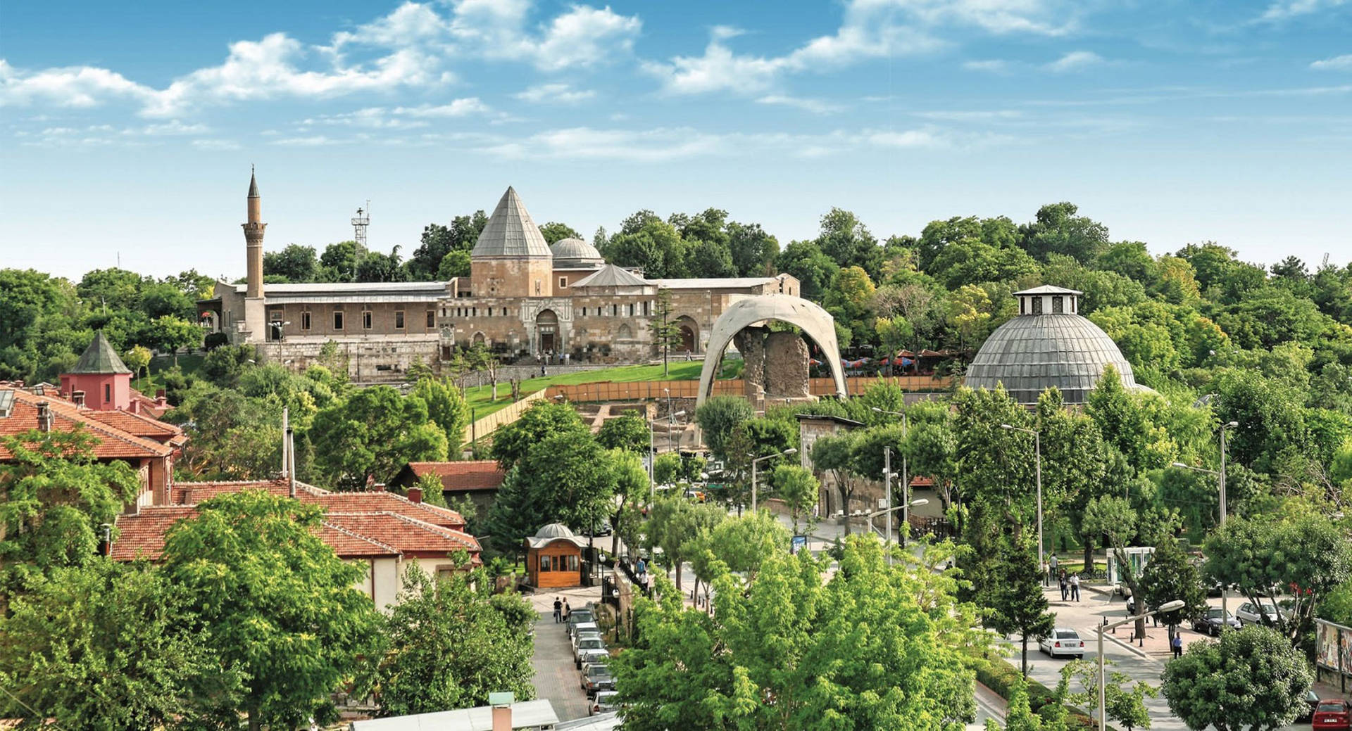 Konya Alaaddin Hill Park Background