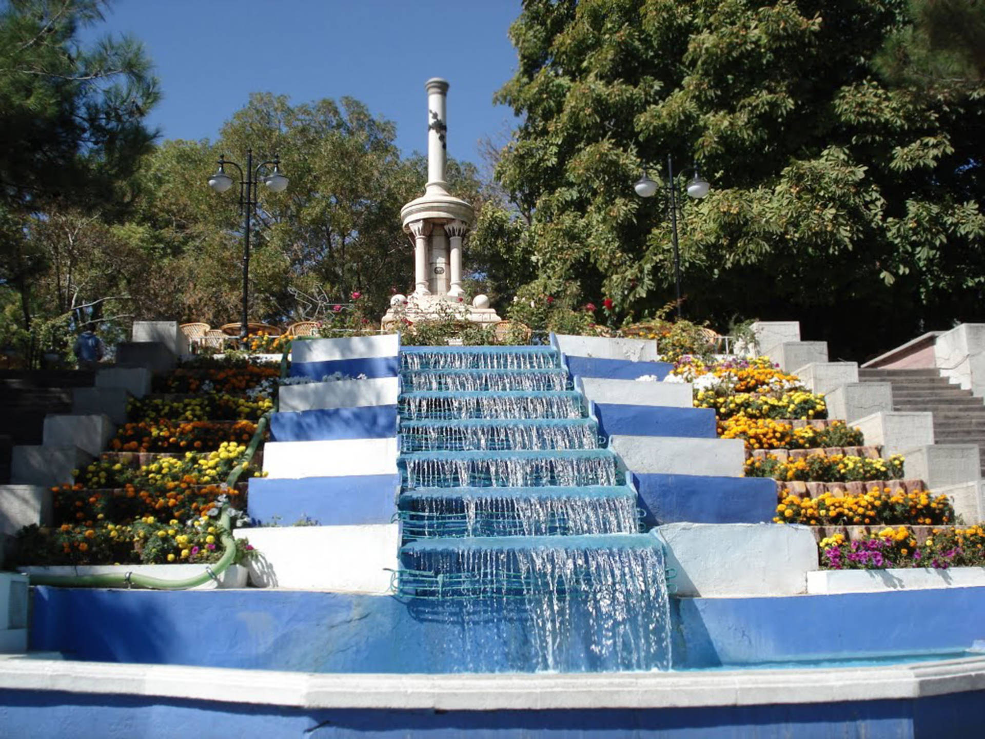Konya Alaaddin Park Fountain Background
