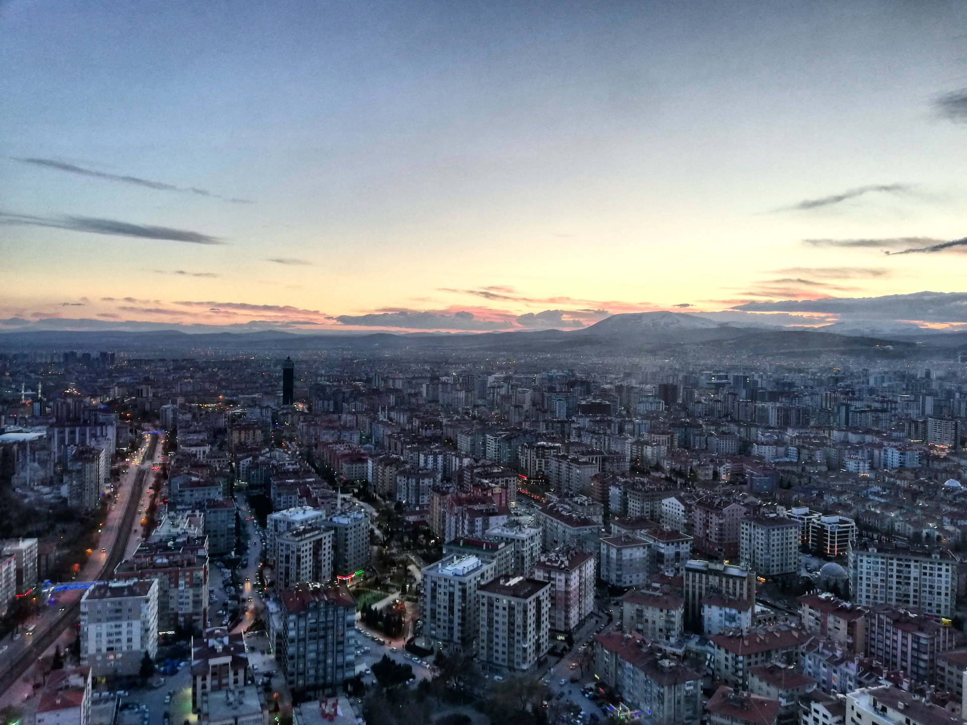 Konya City Skyline Background