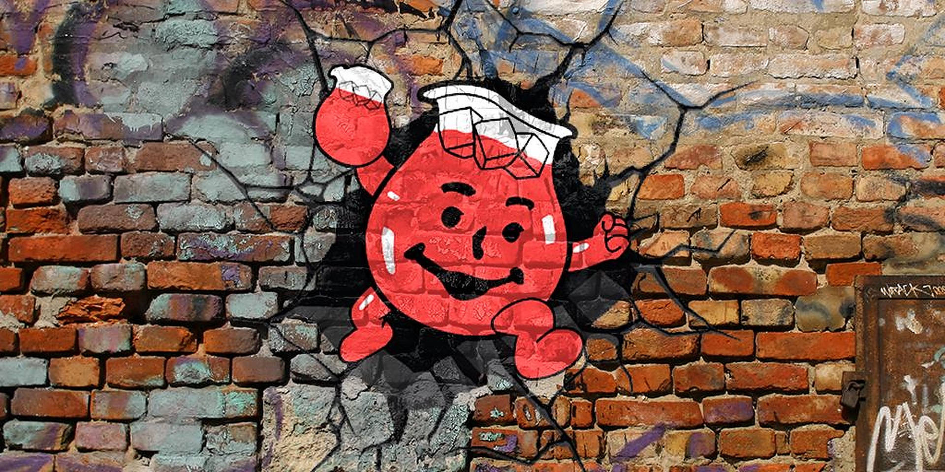 Kool Aid Man Graffiti Background