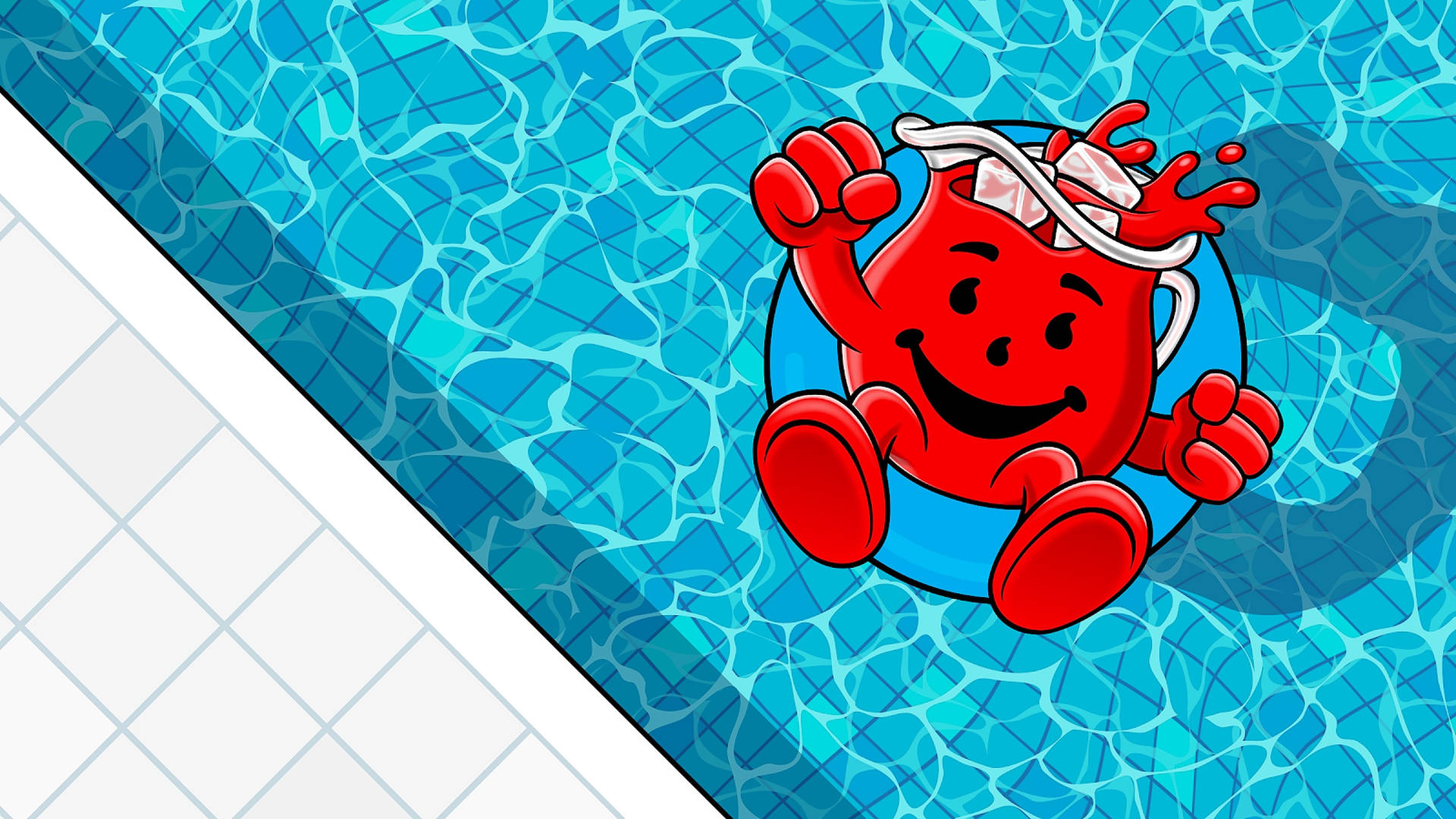 Kool Aid Man In Pool Background