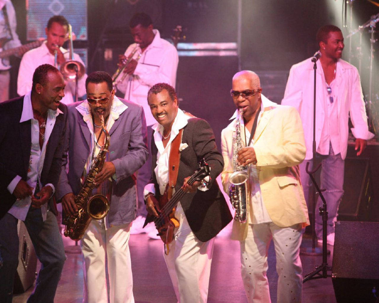 Kool And The Gang Playing On Stage