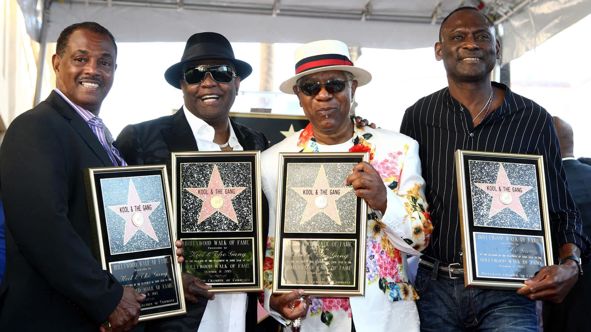 Koolandthe Gang Hollywood Walkof Fame Celebration Background