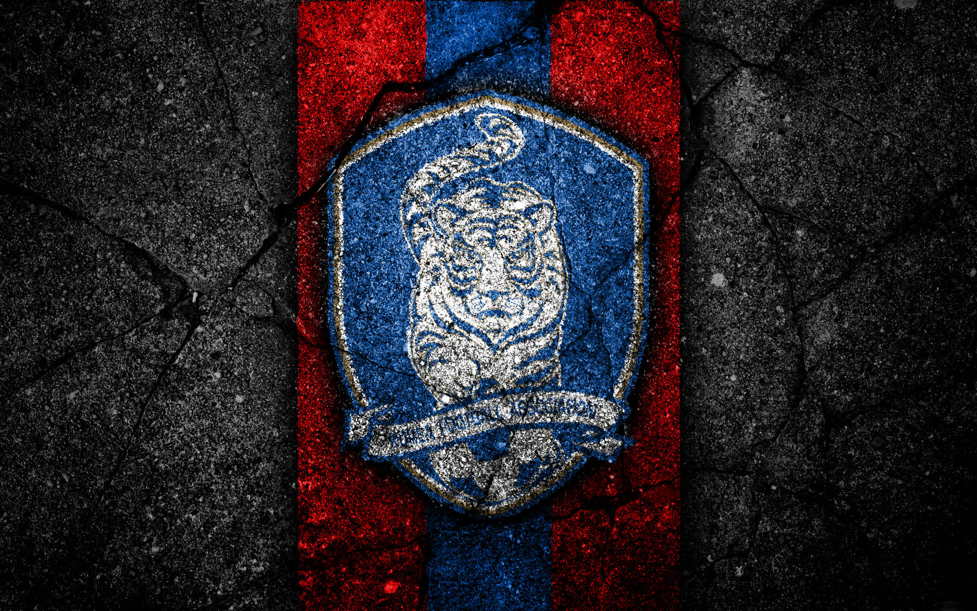 Korea Republic National Football Team Dark Logo Background