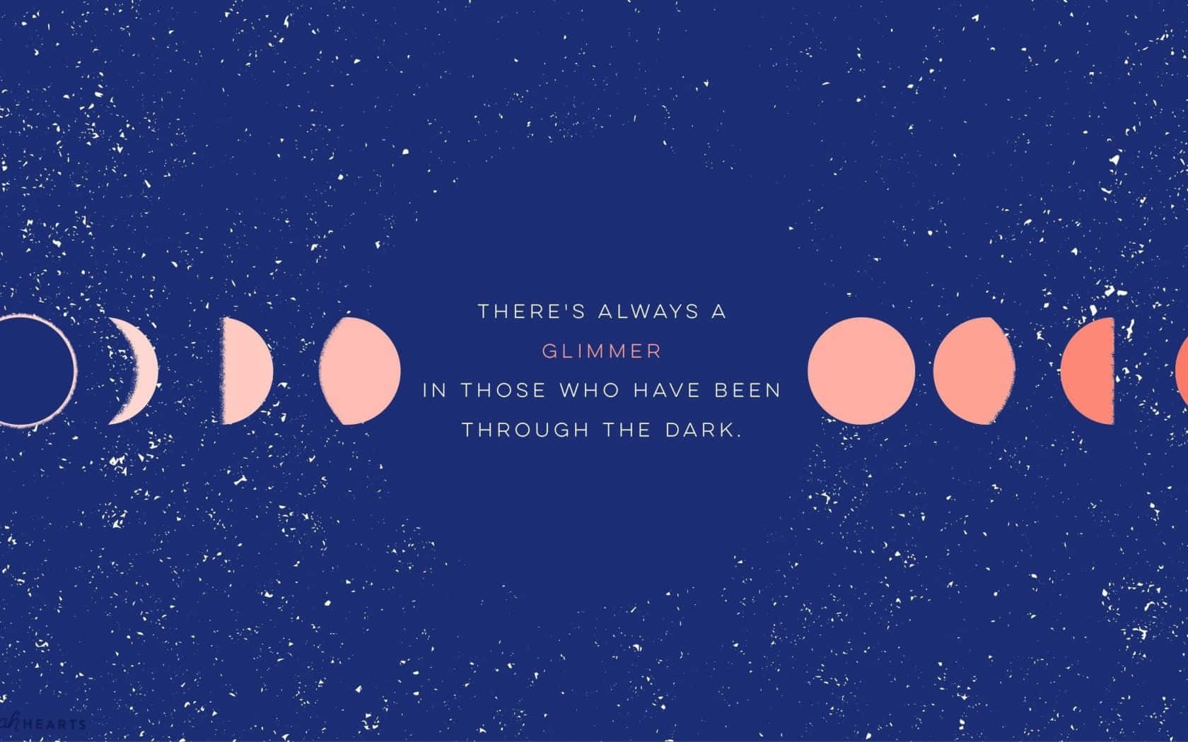 Korean Aesthetic Moon Phase Computer Background