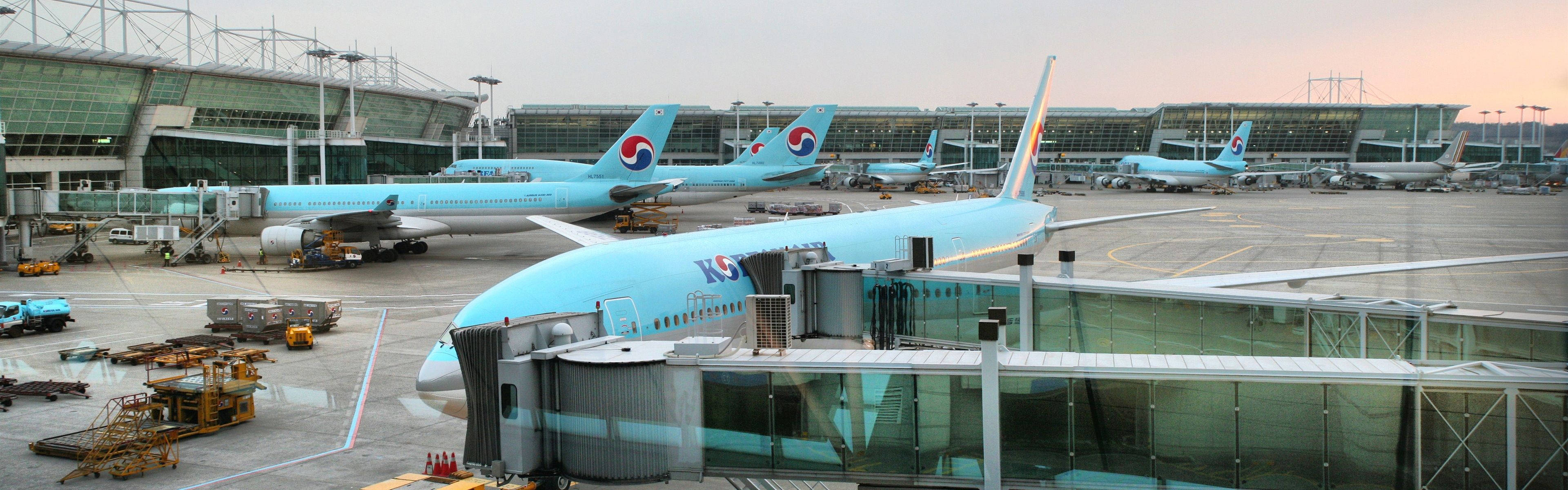 Korean Air Fleet Incheon International Airport Background