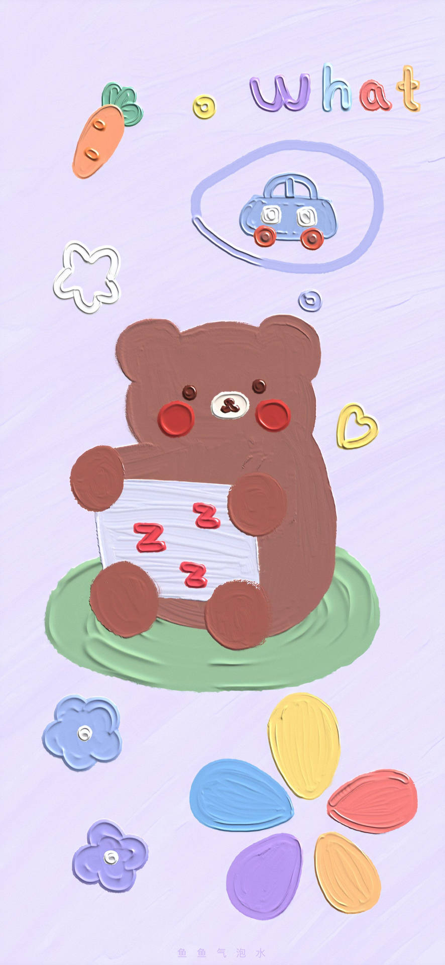 Korean Bear Artwork Background