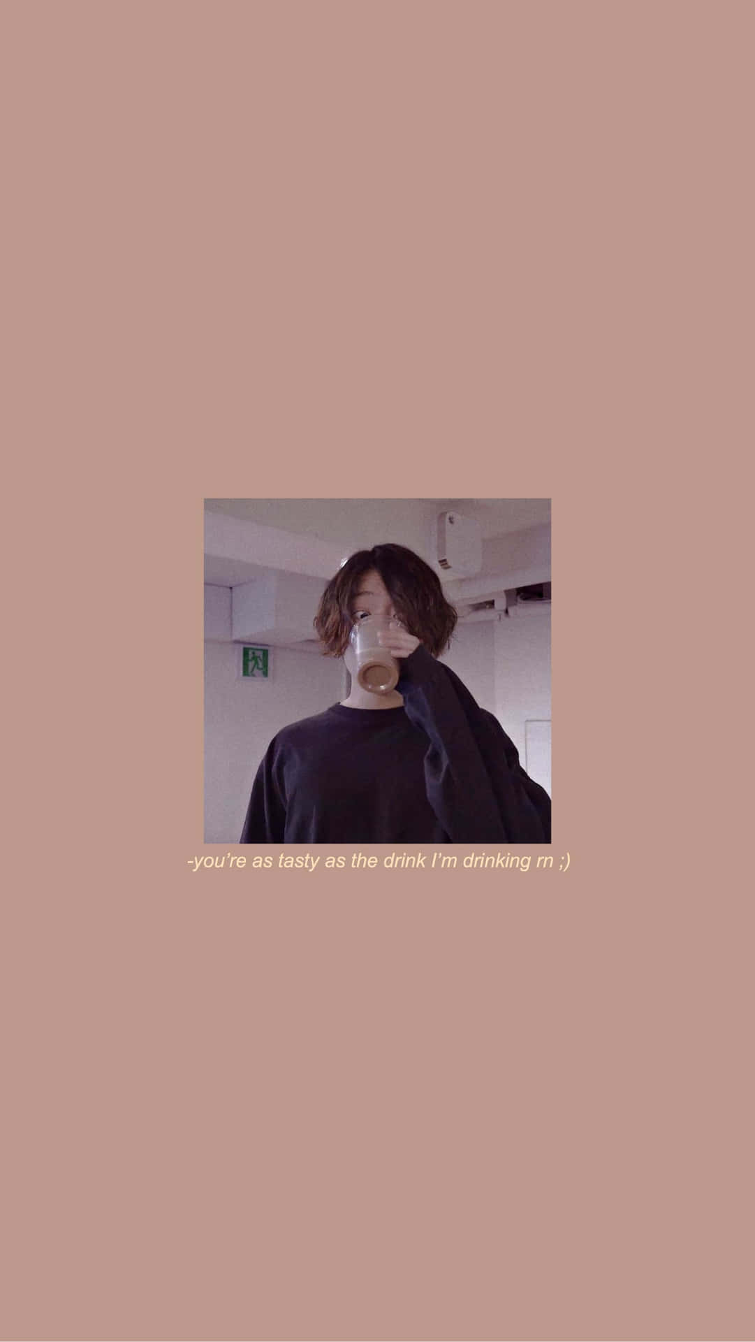 Korean Beige Aesthetic - Minimalist And Warm Vibes Background