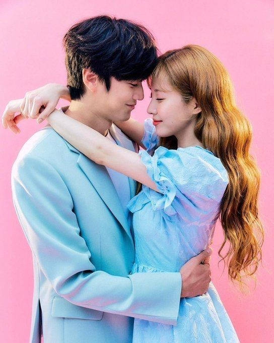 Korean Couple In Blue