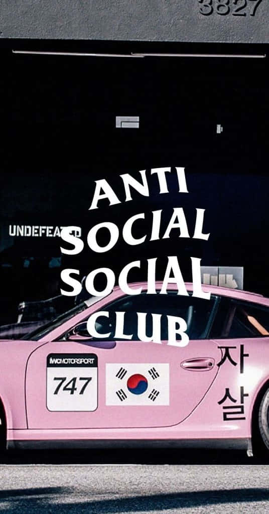 Korean Flag And Anti Social Club Iphone Background