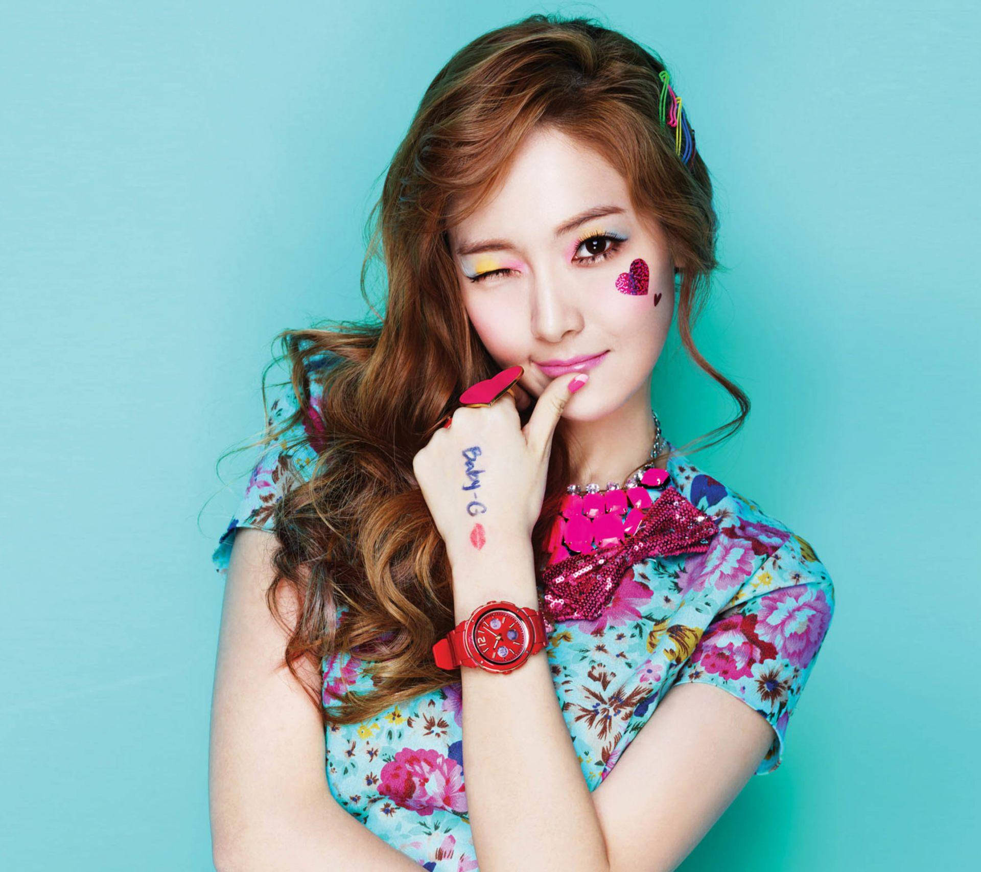 Korean Girl Jessica Jung Background