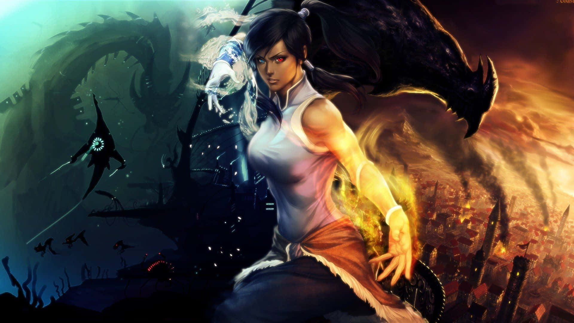 Korra And Her Airbending Team Take On An Epic Battle.