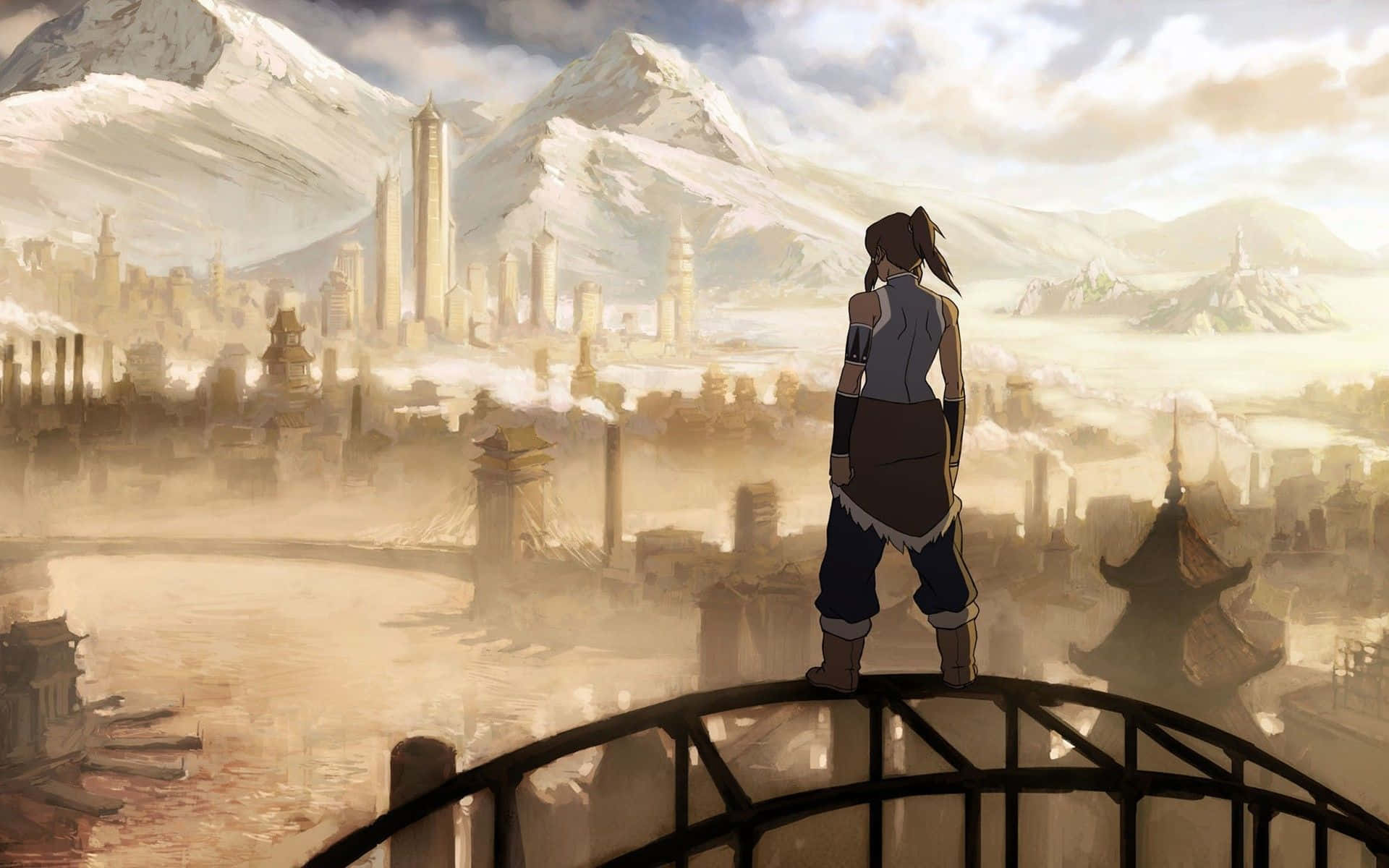 Korra, The Avatar And The Protector Of Republic City Background