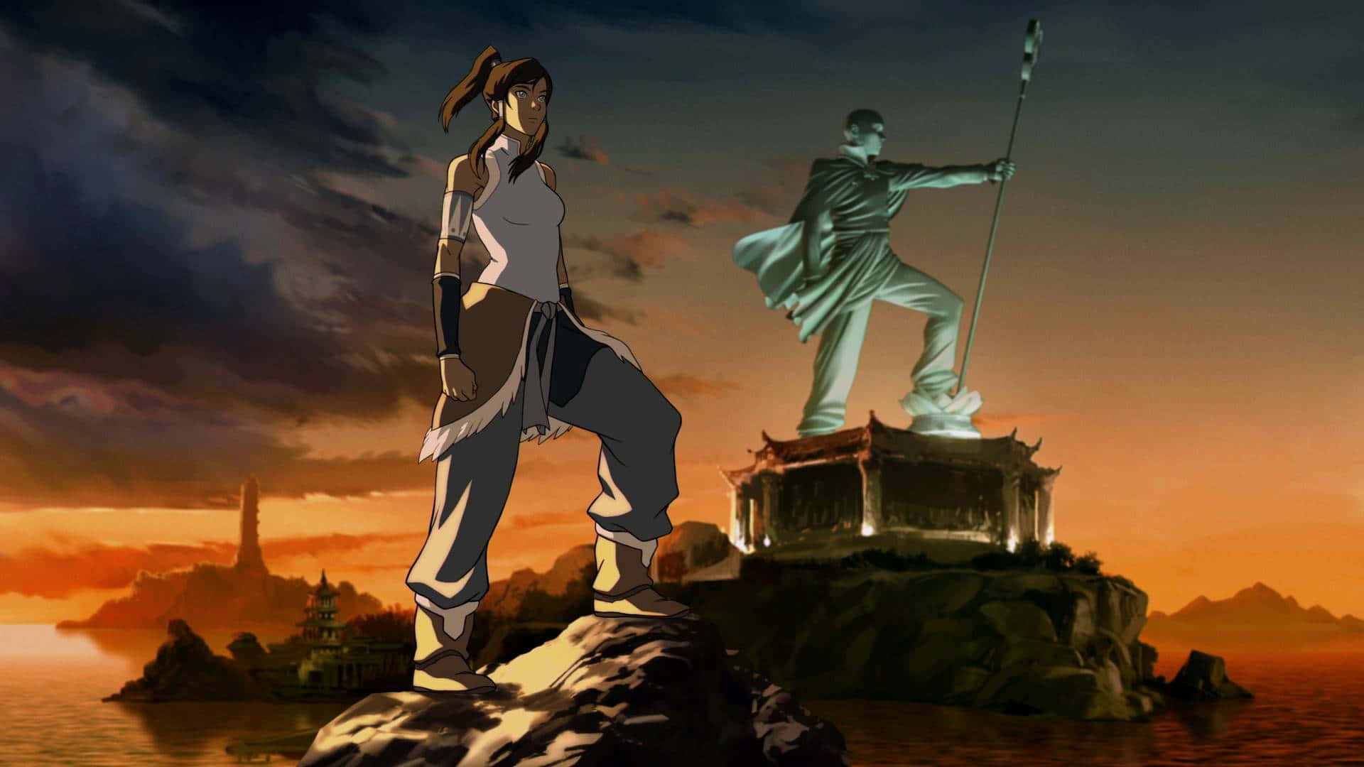 Korra, The Brave Avatar Of The Avatar World Background