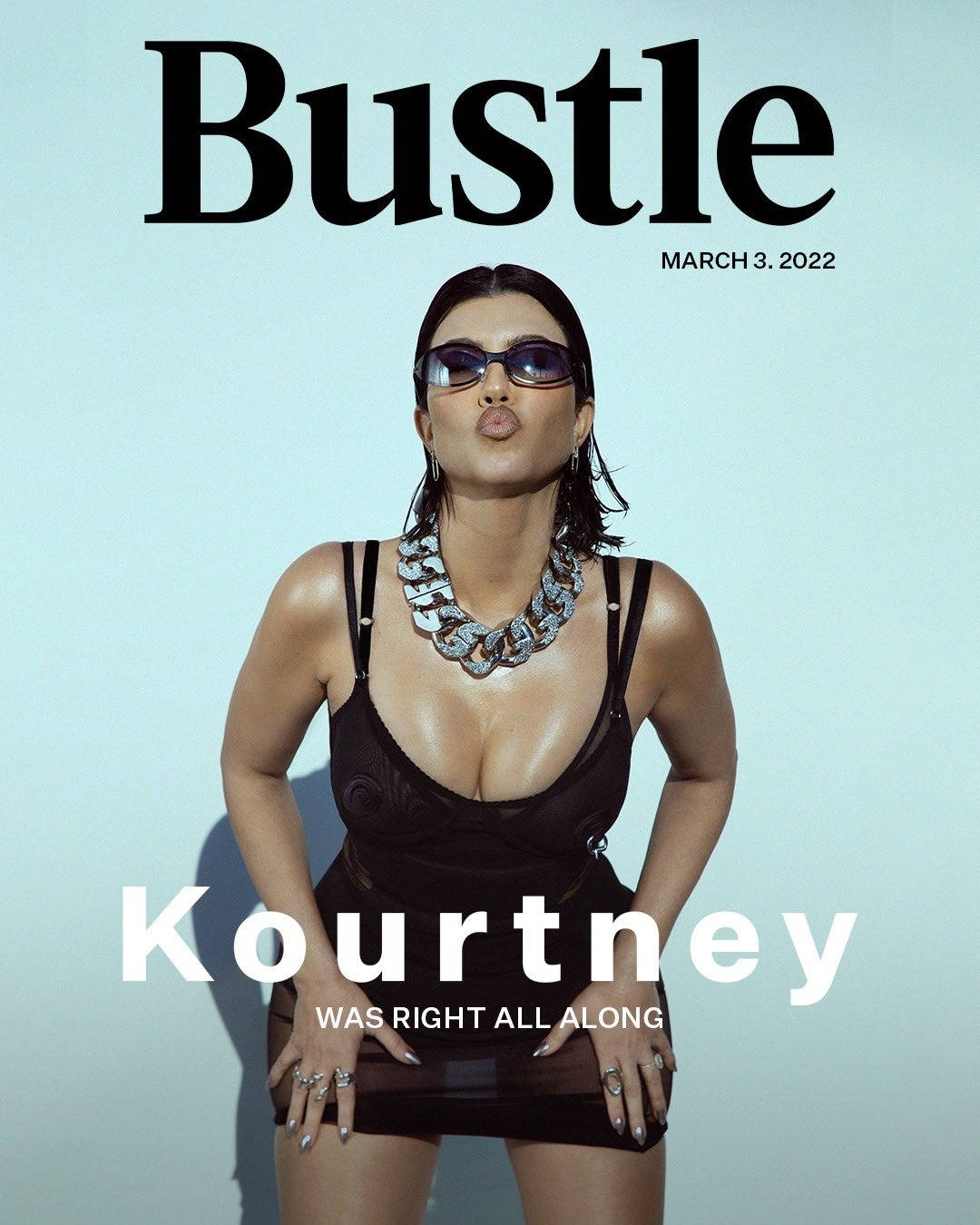 Kourtney Kardashian In Black Background