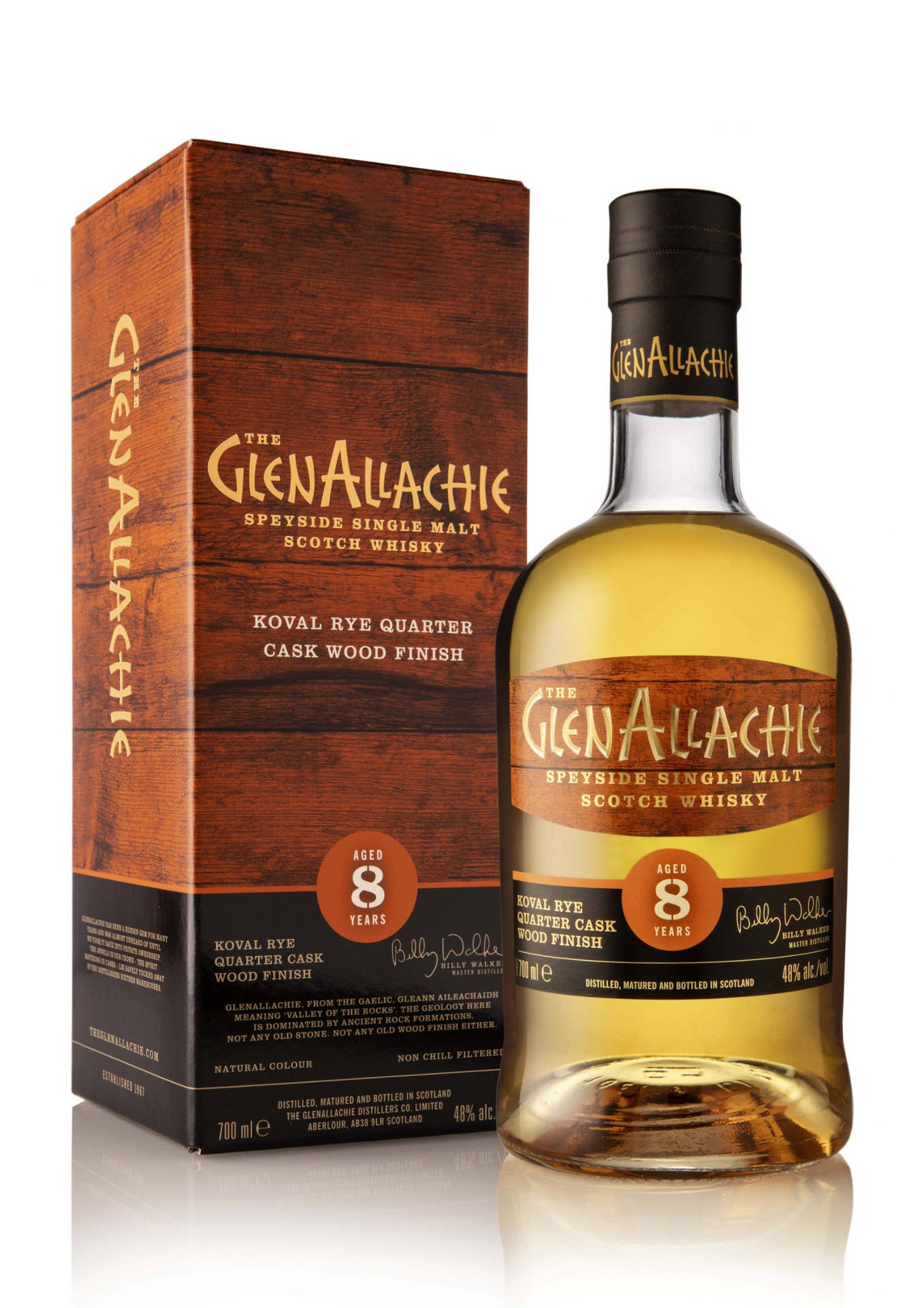 Koval Glenallachie 9 Year Old Rye Beverage Background