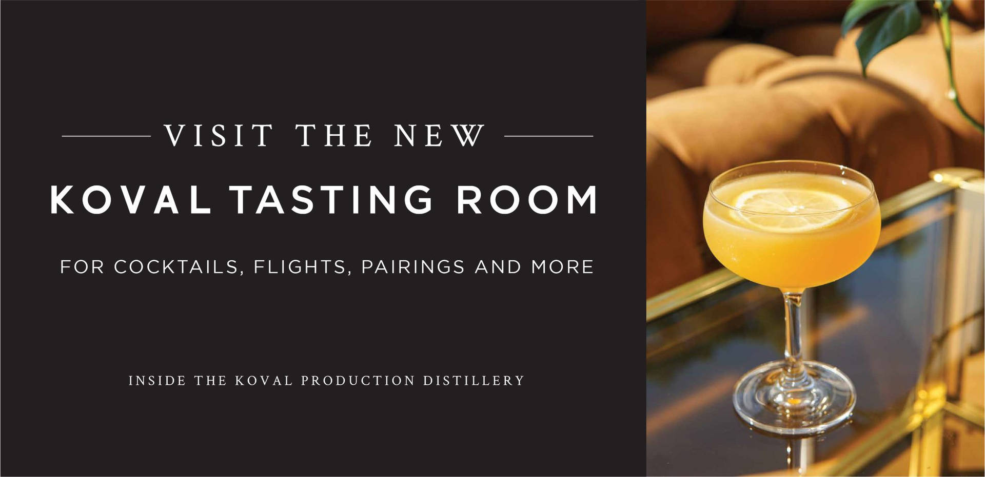 Koval Tasting Room Invitation Poster Background