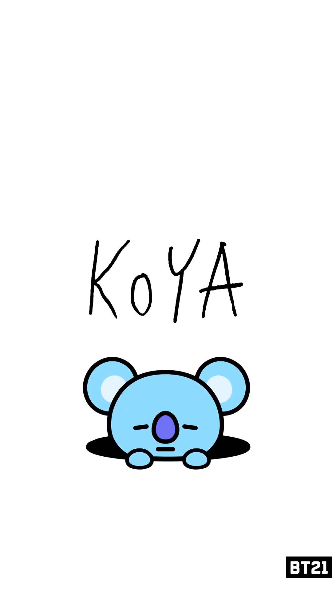 Koya Bt21 In White Background