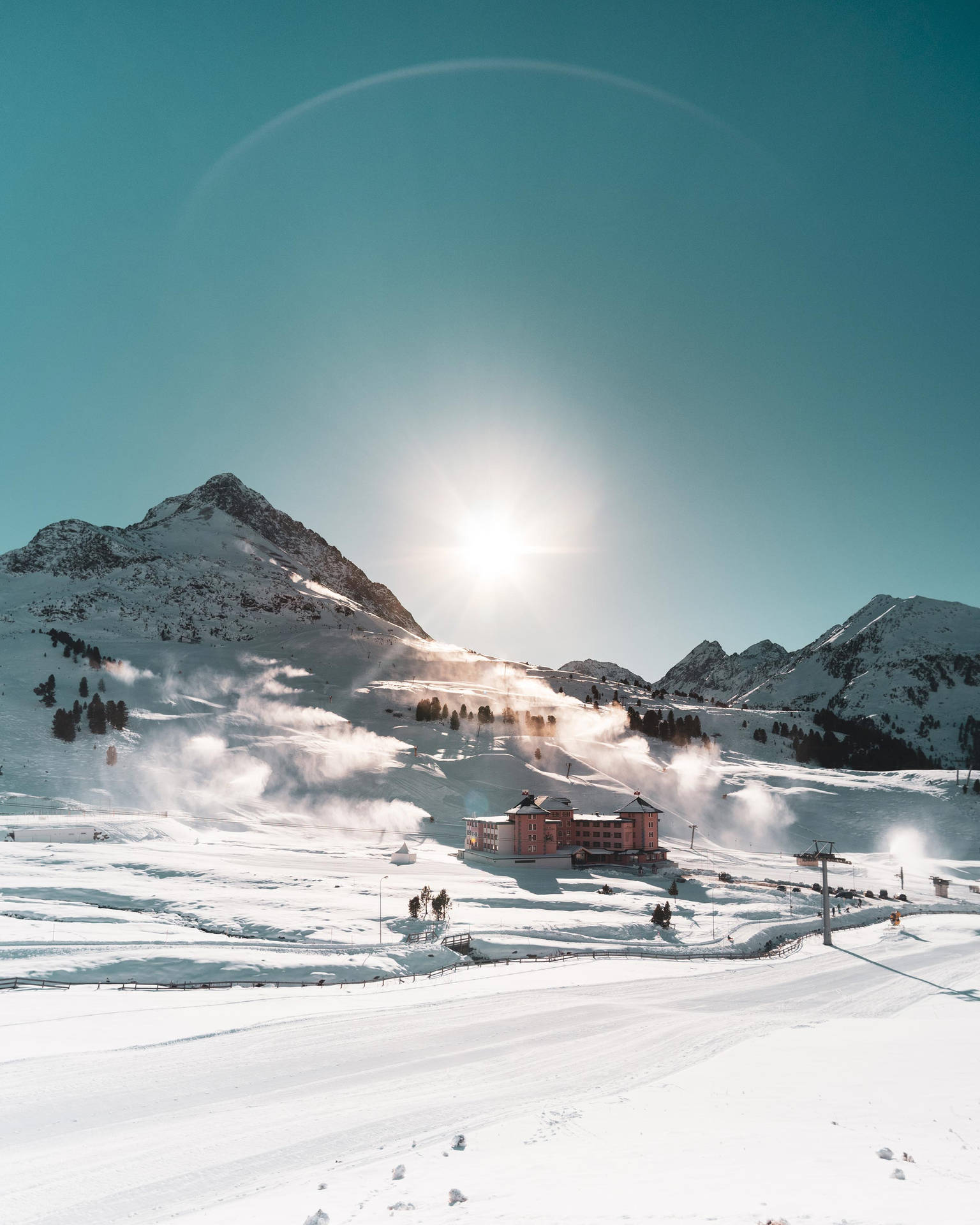 Kpark Ski Resort In Austria Background