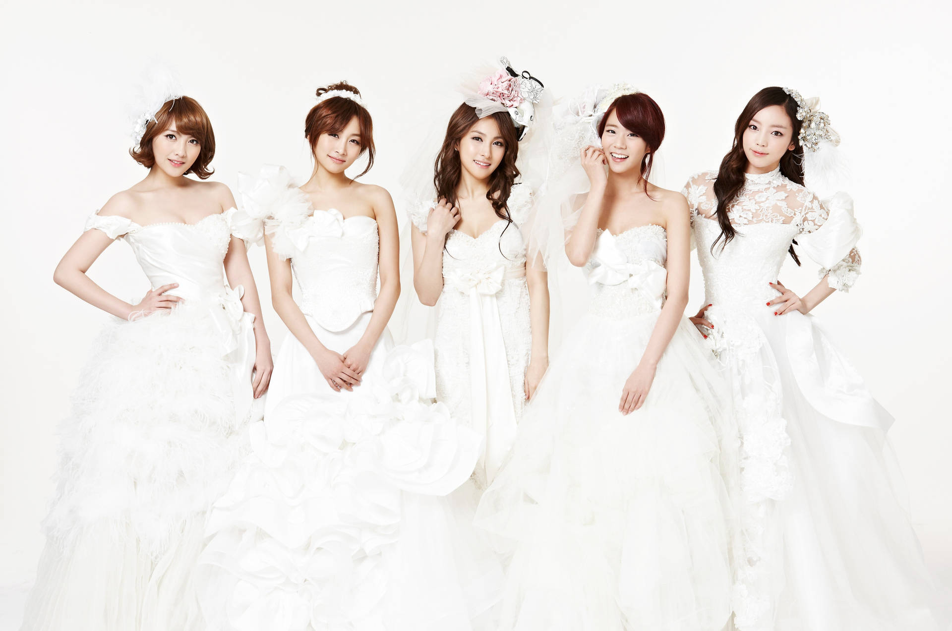Kpop Wedding Dress Background