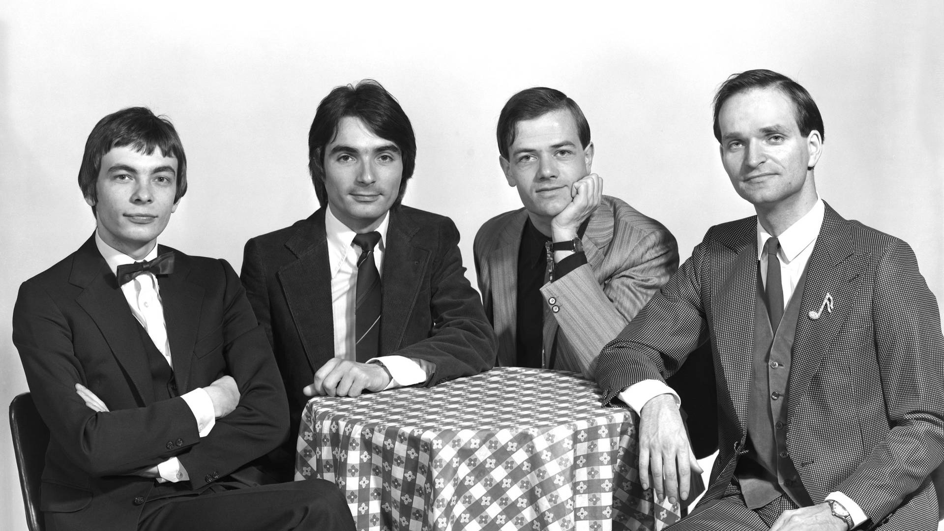 Kraftwerk German Band Black And White Background