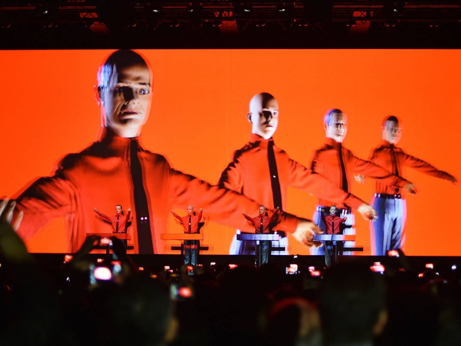 Kraftwerk Orange Clones Background